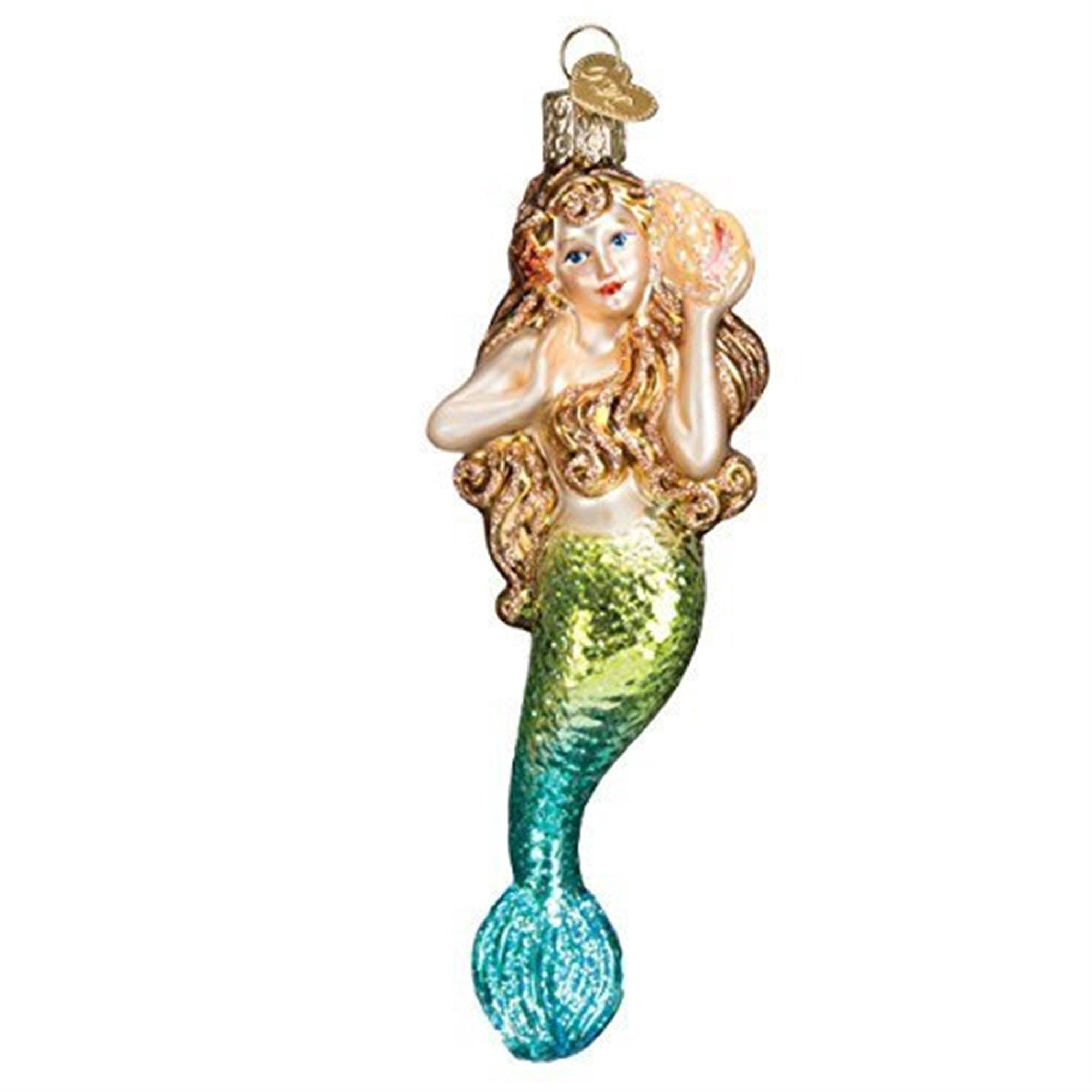Old World Christmas Glass Blown Mermaid Ornament