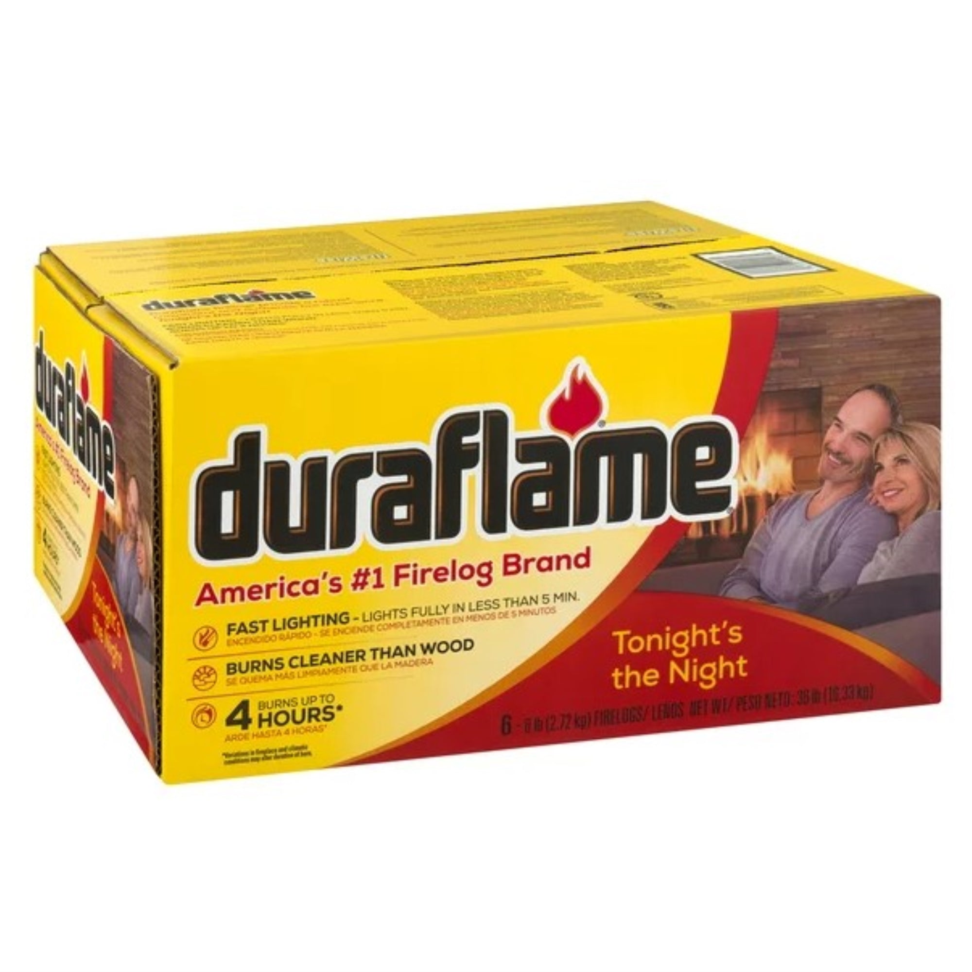 Duraflame 6-pound, 4-hour Burning Firelogs, 6 Pack