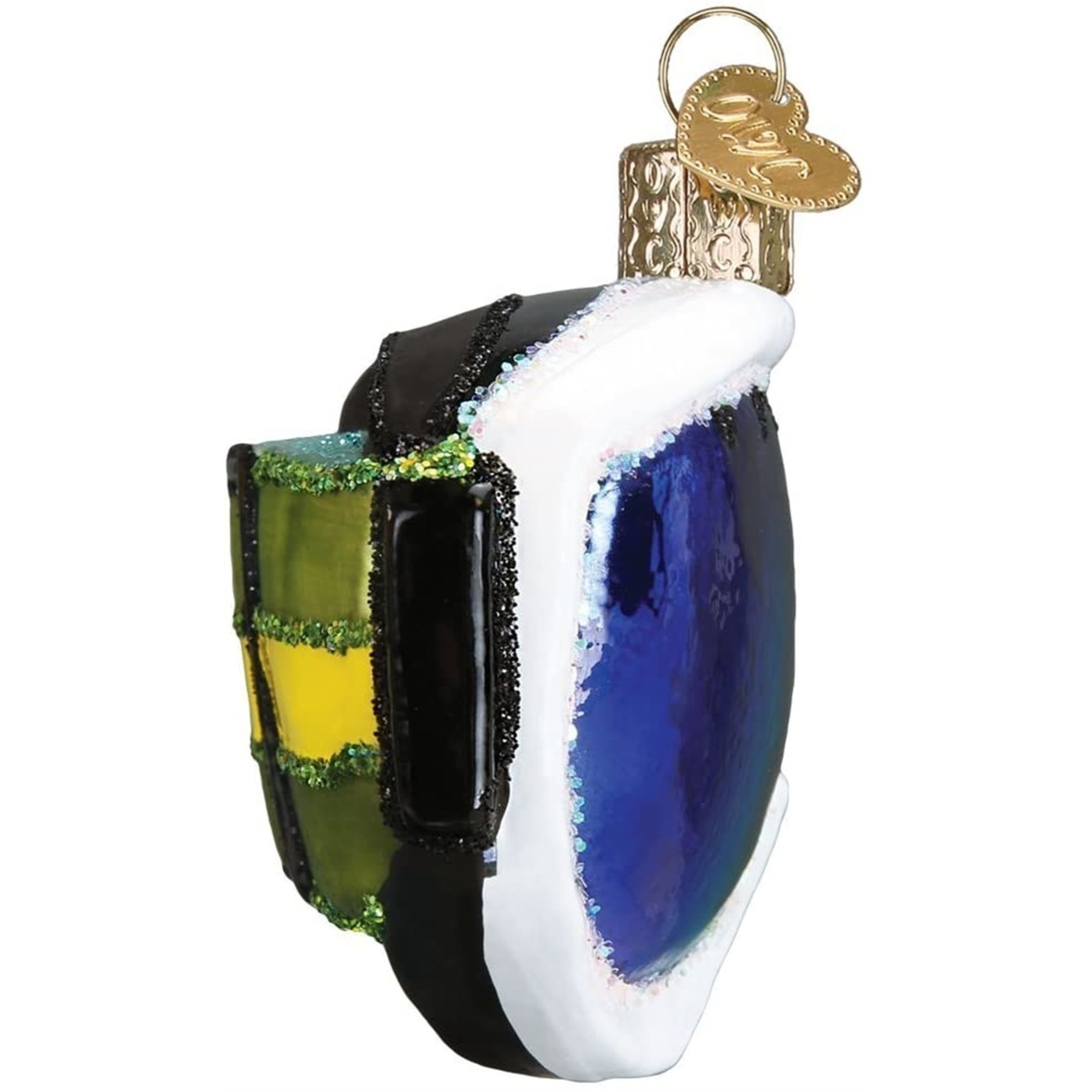 Old World Christmas Glass Blown Ski Goggles Ornament