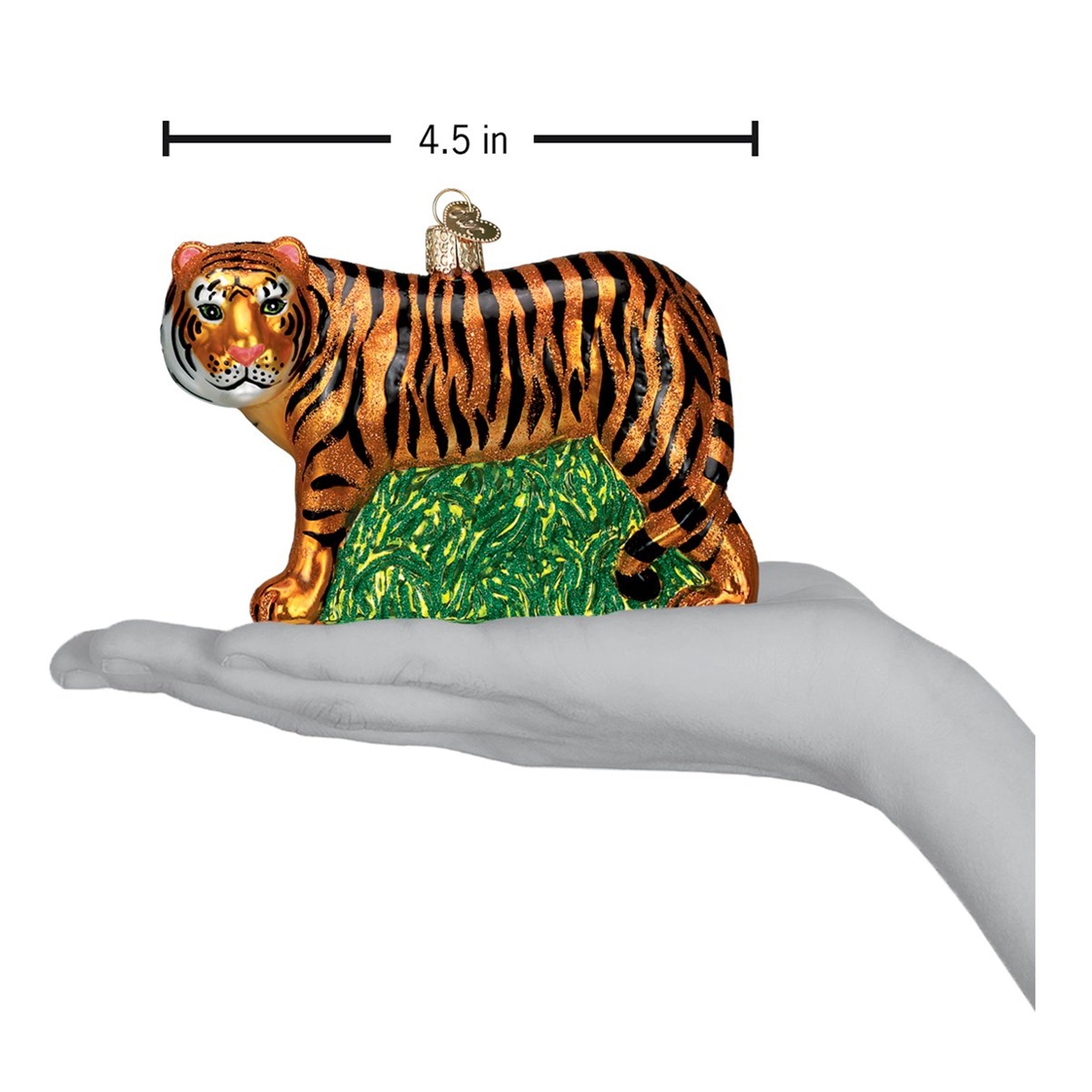 Old World Christmas Glass Blown Ornaments for Christmas Tree, Tiger