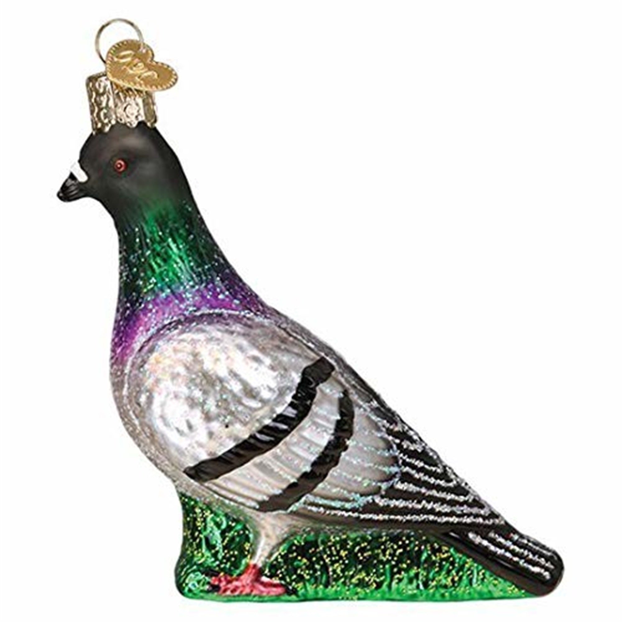 Old World Christmas Glass Blown Pigeon Ornament