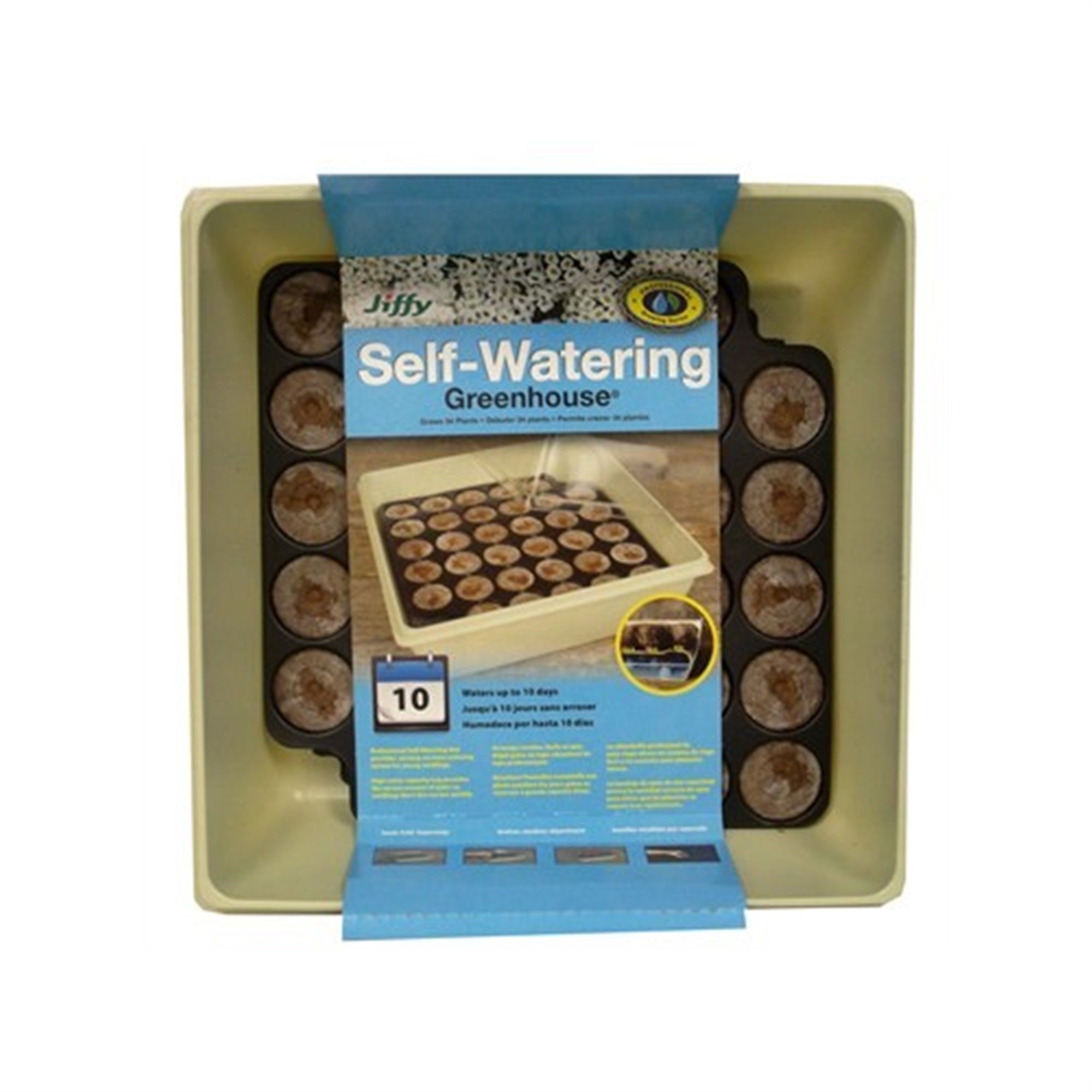 Jiffy Self Watering Greenhouse, 34 Cells