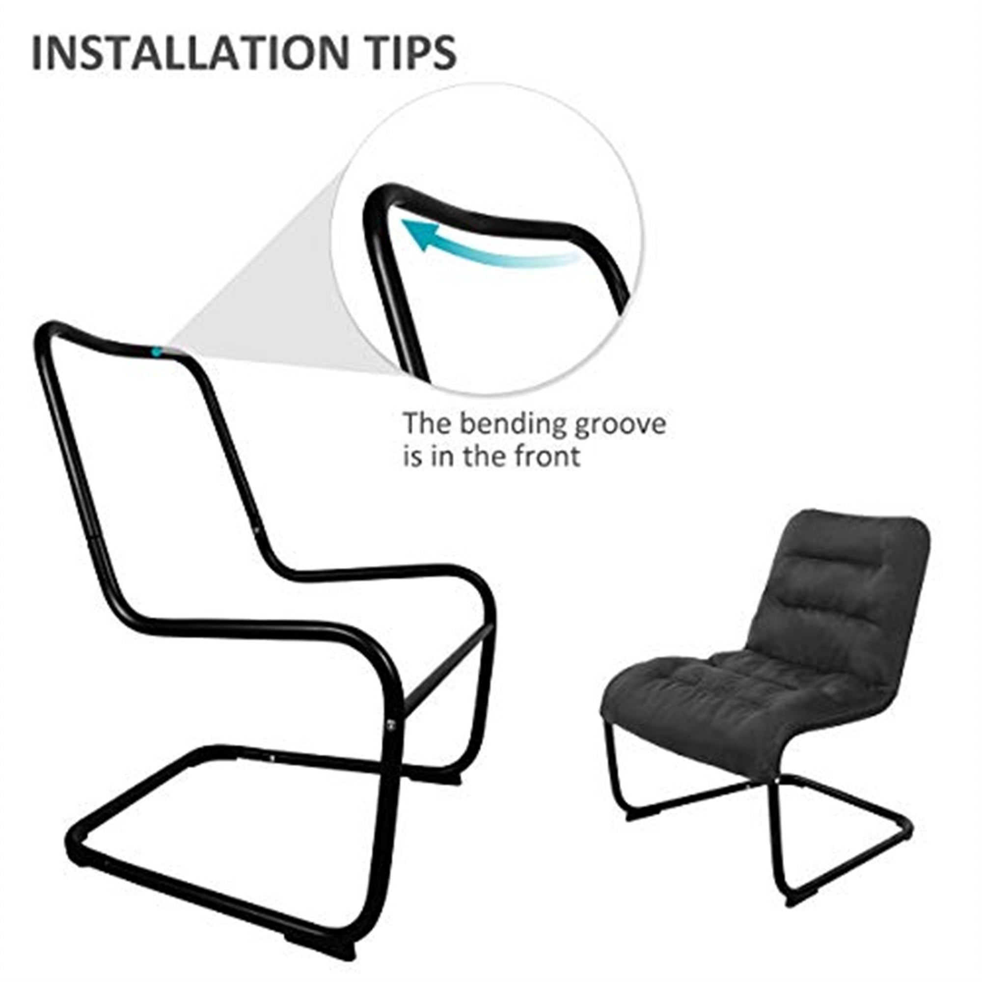 Zenree Comfy Modern Desk Bedroom Dorm Chair, Soft Cushion, Light Frame