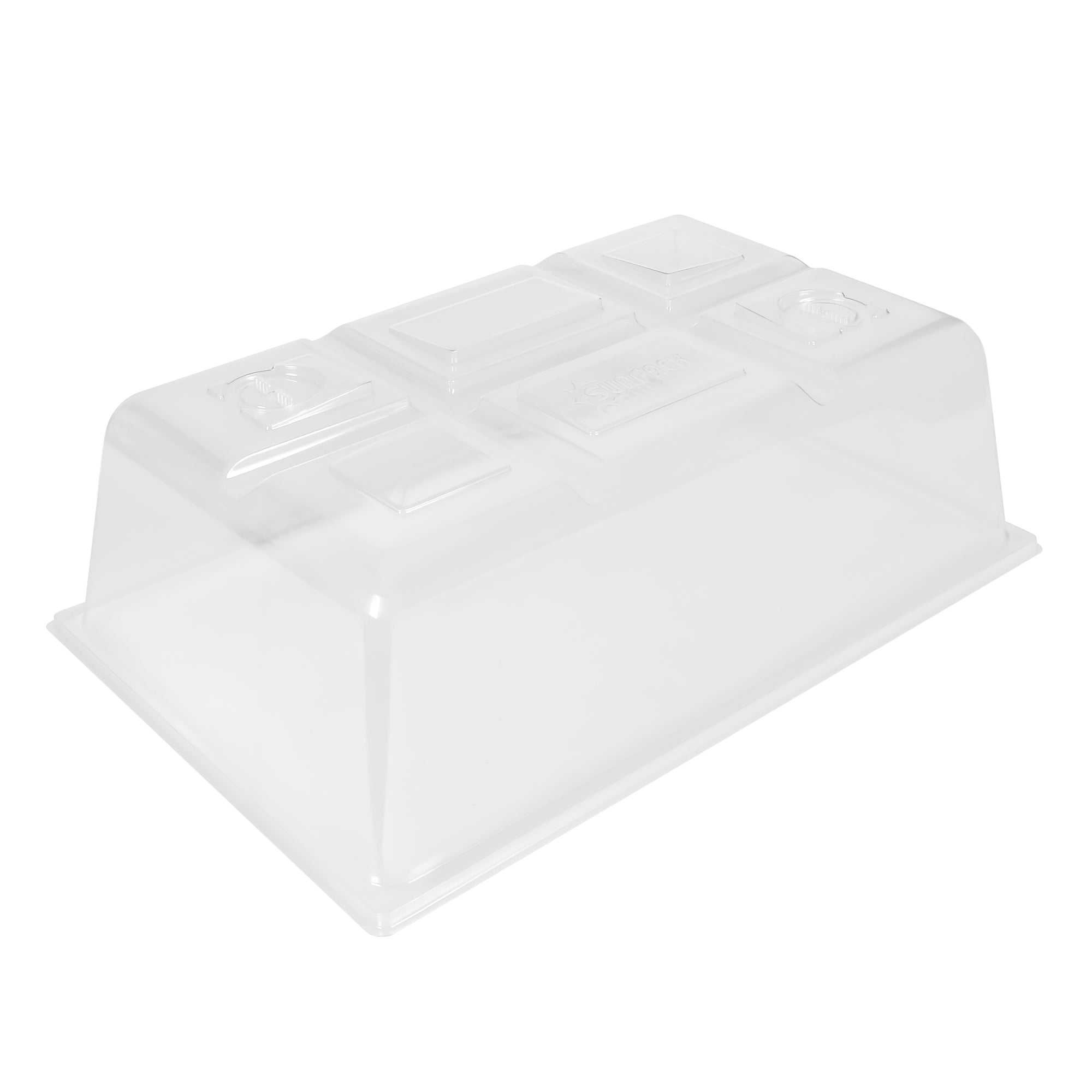 SUNDOME BPA Free Plastic Light Track Mega Humidity Dome with Vents, For Indoor Growing, Seeding in Greenhouse, Clear, 7" (Pack of 1)