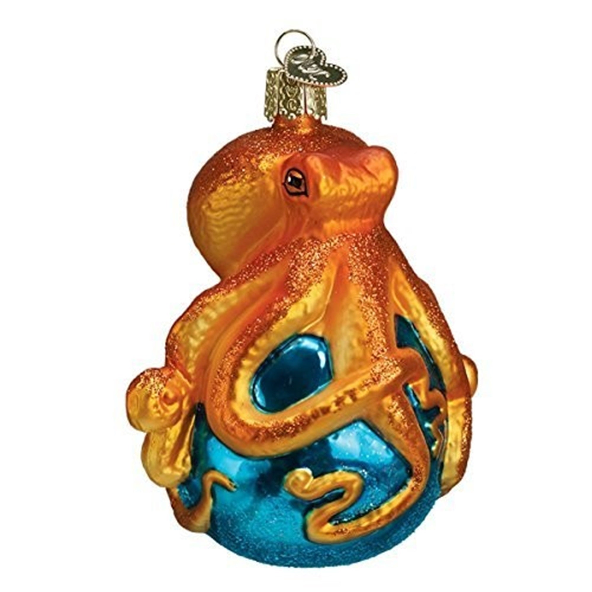 Old World Christmas Blown Glass Christmas Ornament, Octopus