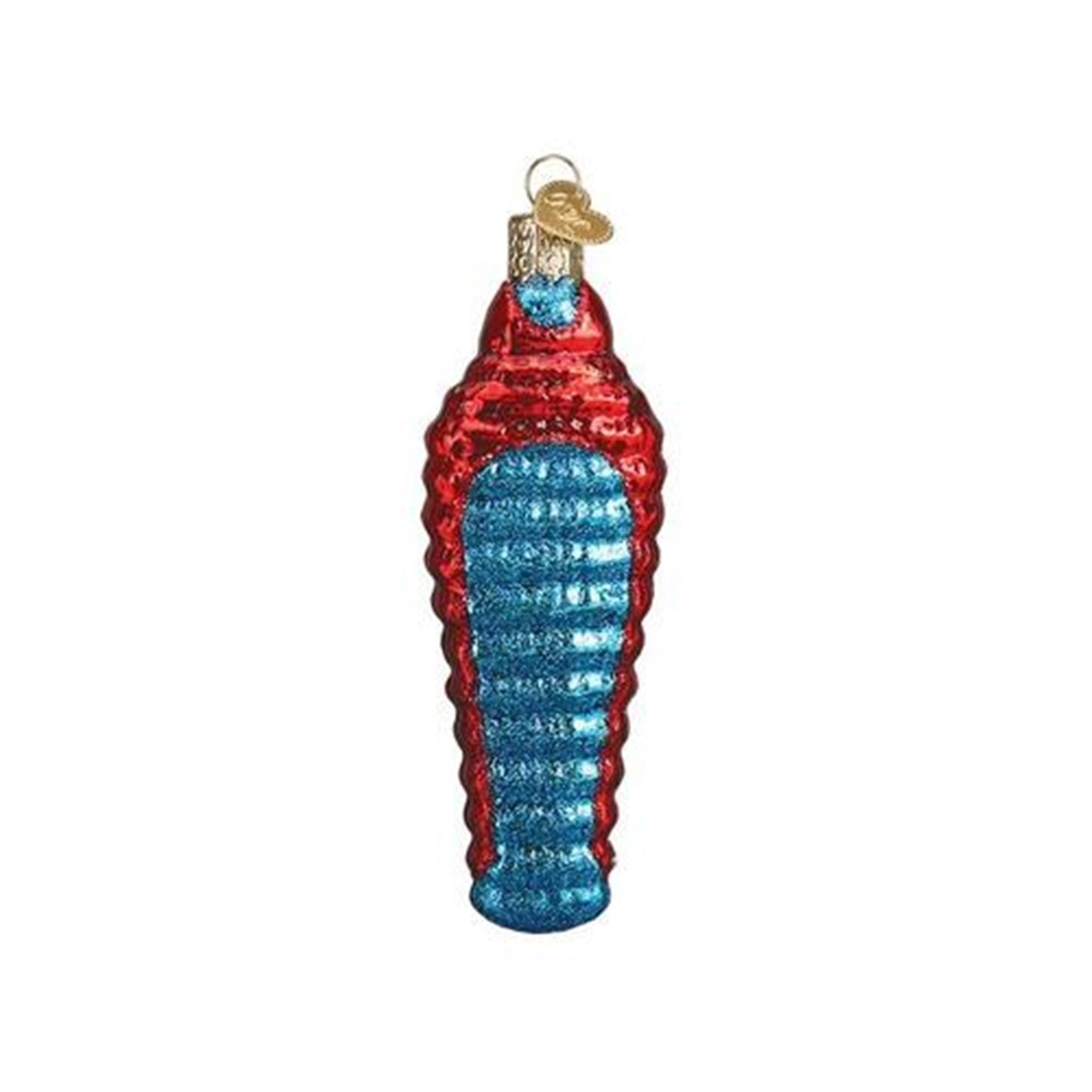 Old World Christmas Sleeping Bag Blown Glass Ornament