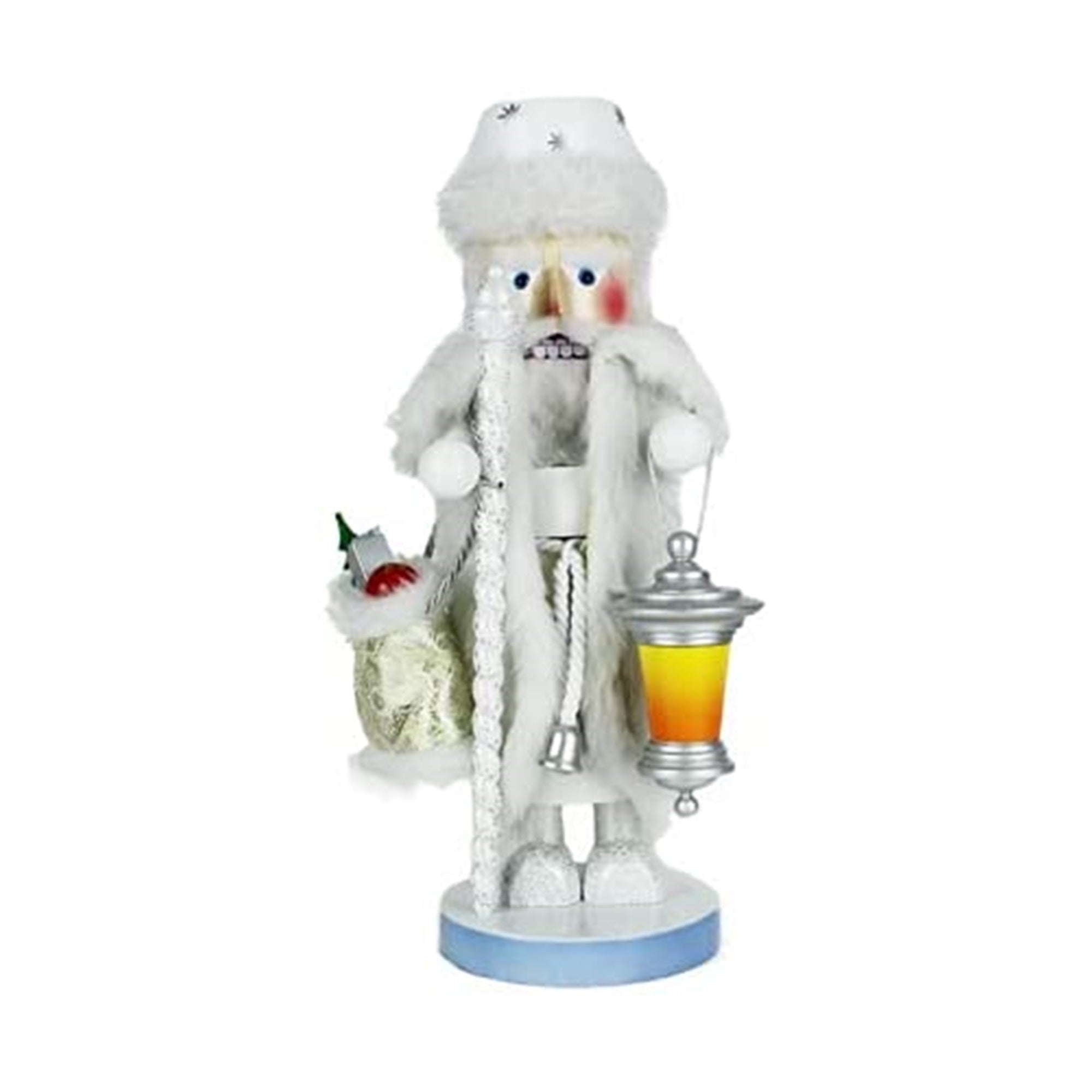 Steinbach Big NC White Christmas Santa Homemade Nutcracker, 17.7"