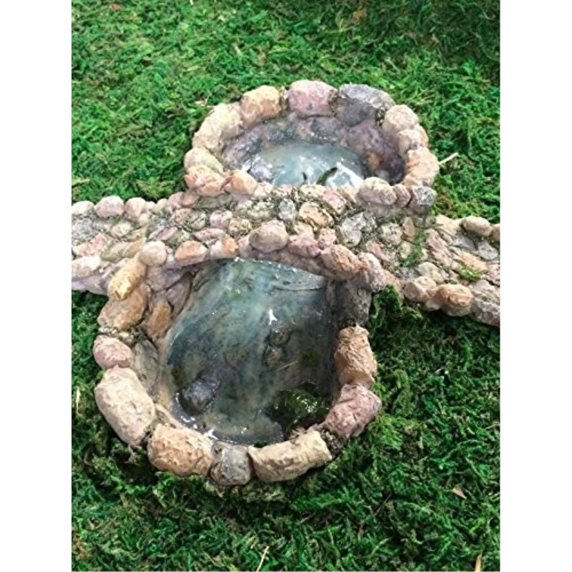 Marshall Home & Garden Fairy Garden Woodland Knoll, Stone Pond & Bridge