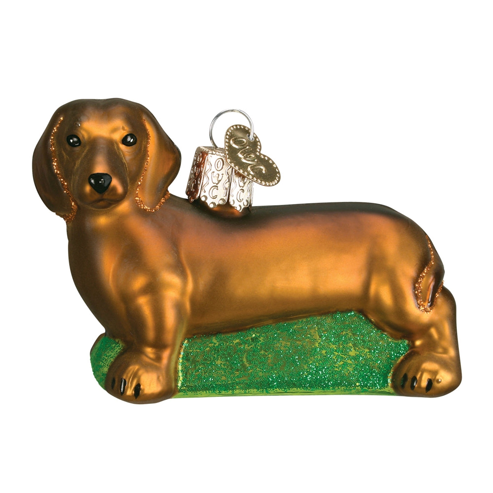Old World Christmas Blown Glass Christmas Ornament, Dachshund