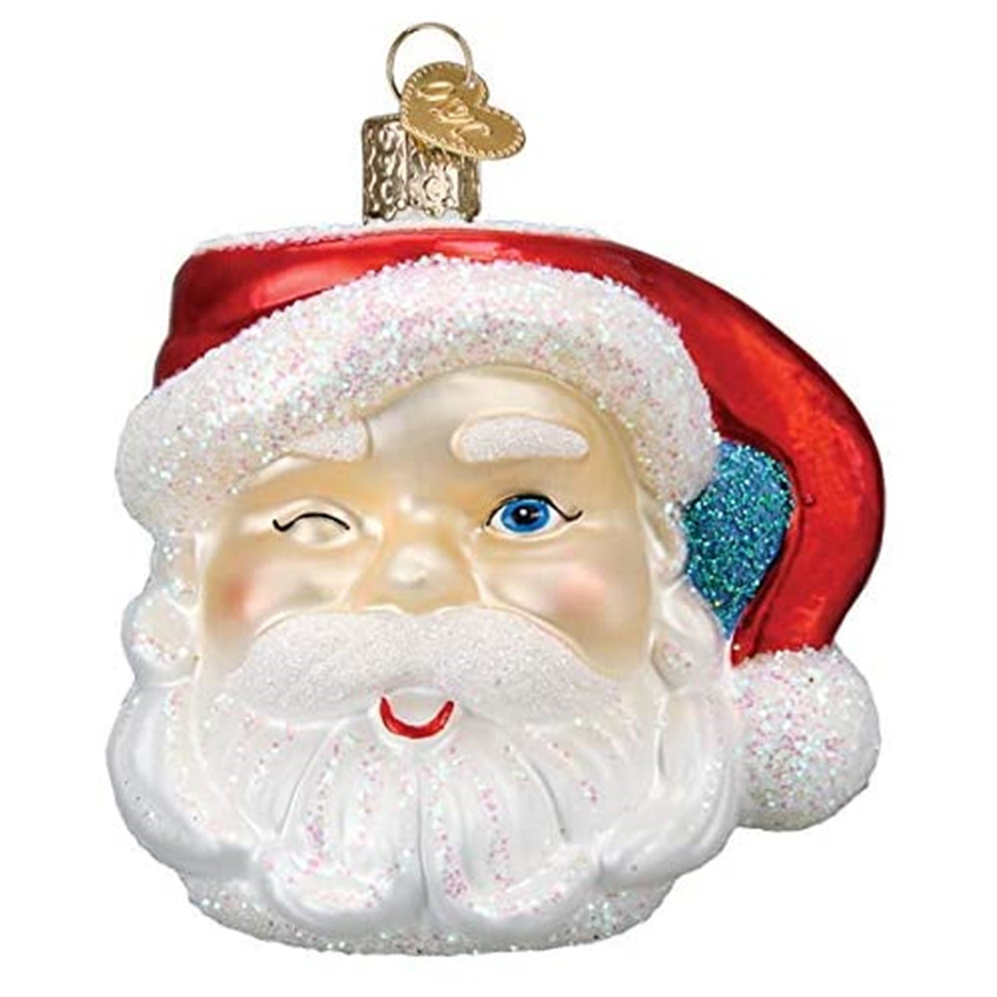 Old World Christmas Glass Blown Ornament Santa Mug
