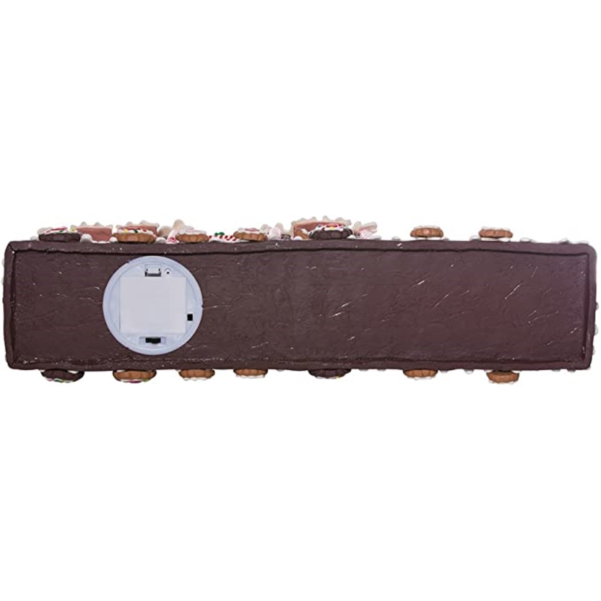 Kurt Adler Battery-Operated Gingerbread Christmas LED Train Table Piece, 19.5"