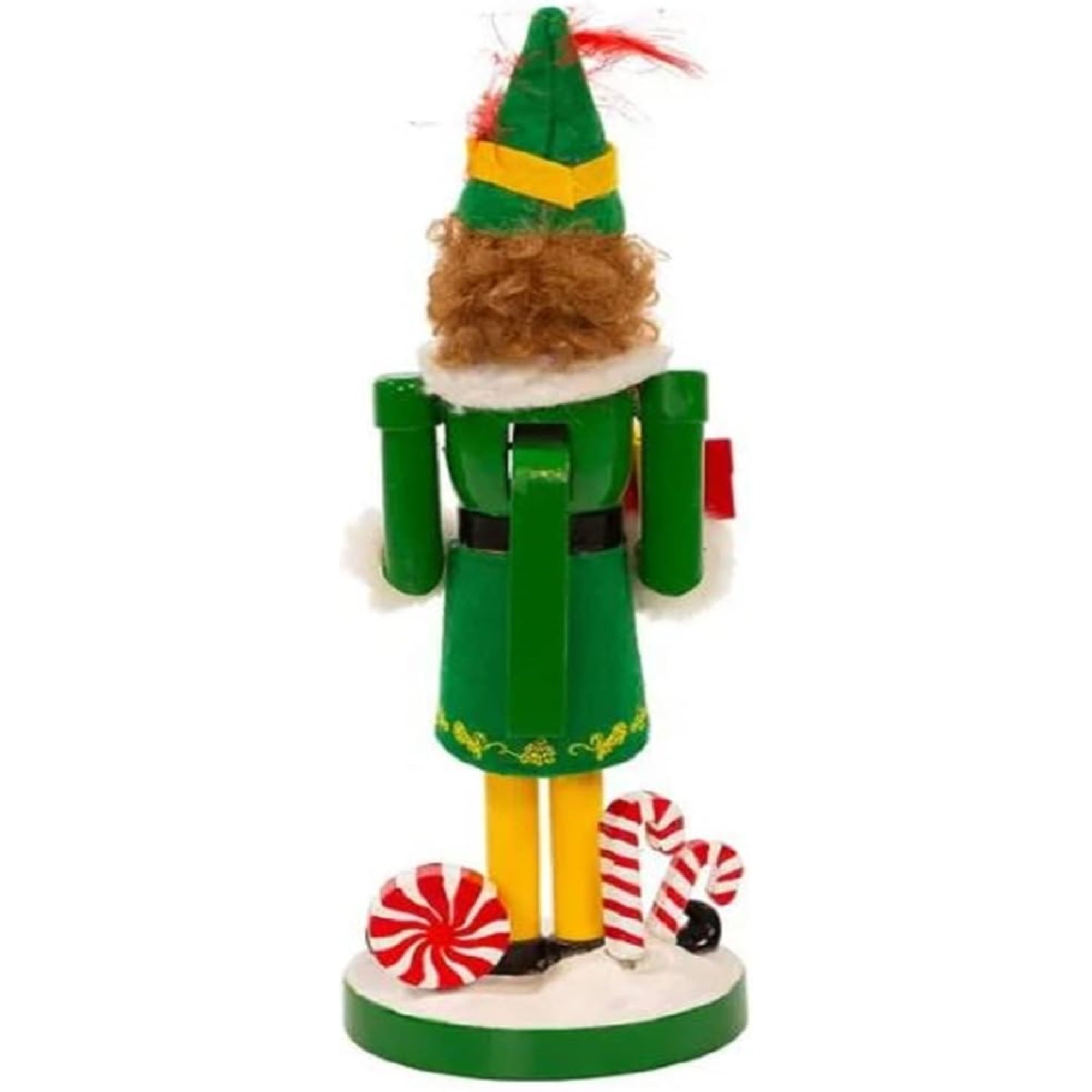 Kurt Adler Elf The Movie Nutcracker, Buddy Holding a Gift, 10.5"