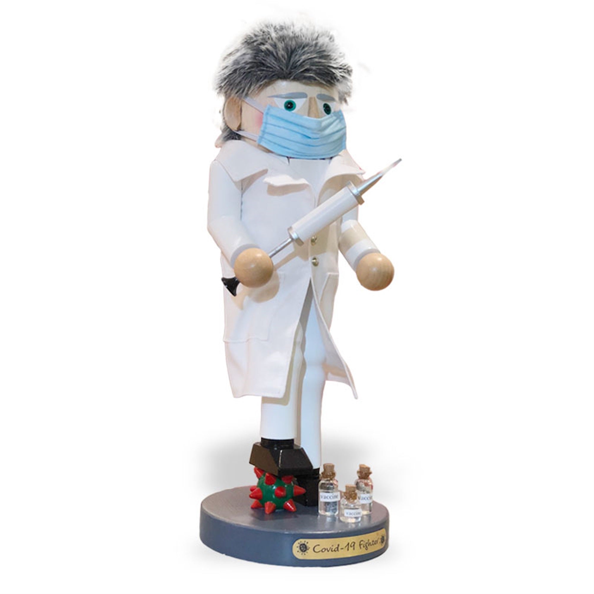 Steinbach Big Nutcracker Collection, Covid-19 Fighter, 15.75"