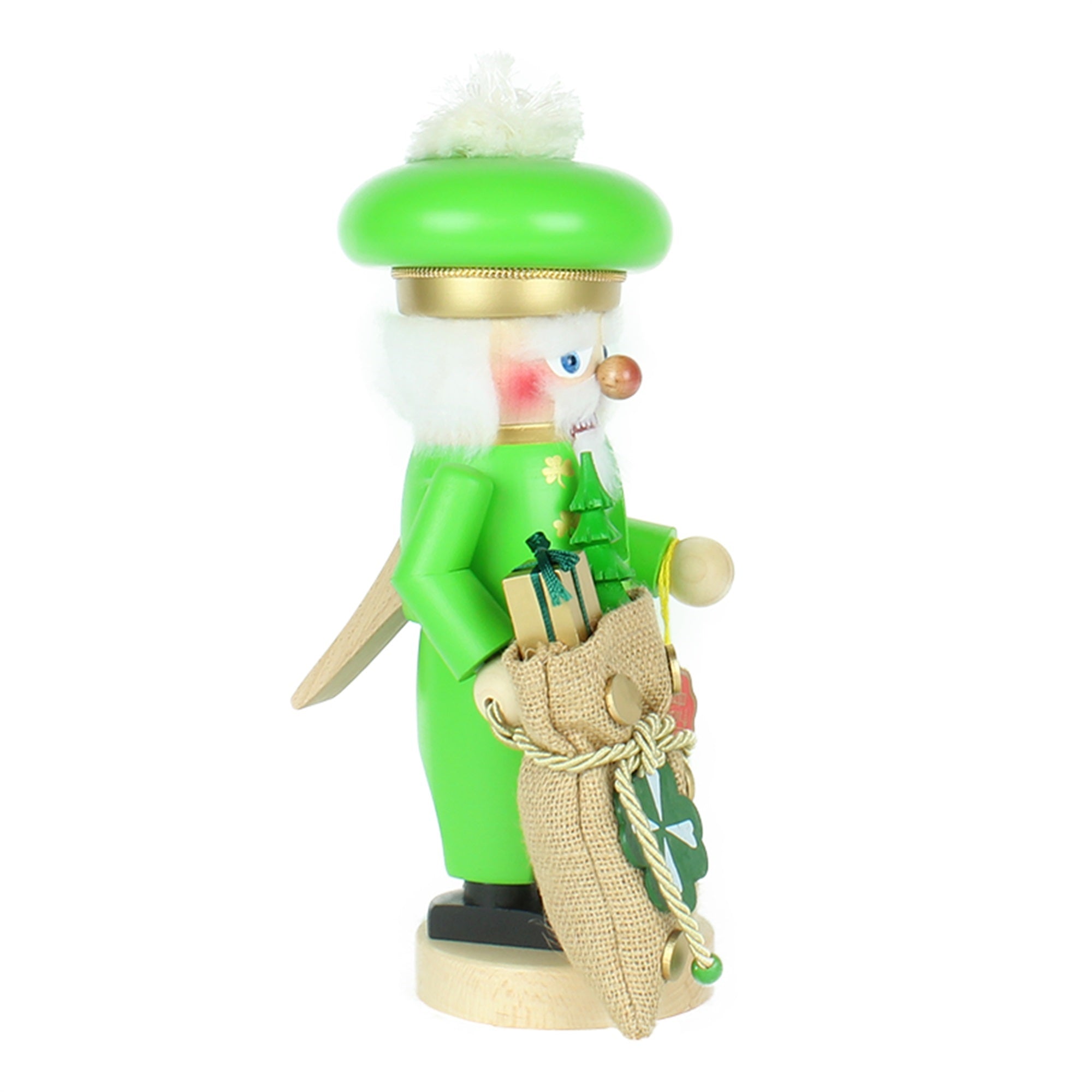 Steinbach Chubby Nutcracker Collection, Irish Santa, 12"