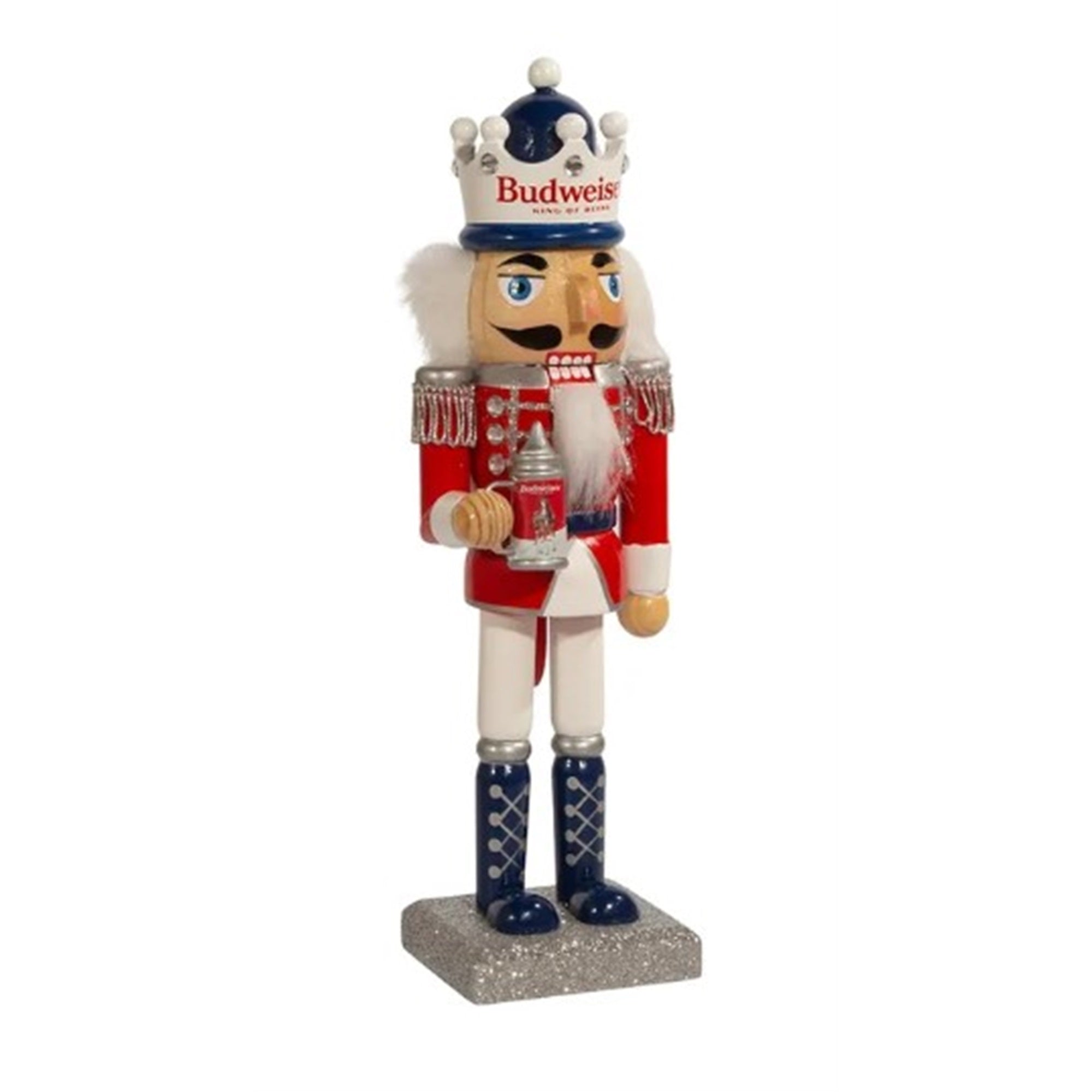 Kurt Adler Budweiser Nutcracker, 10"