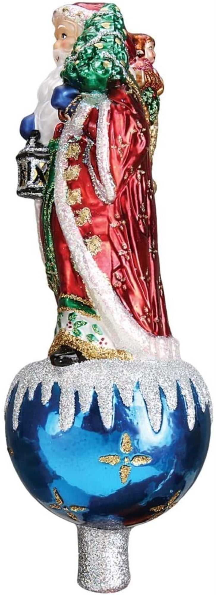 Old World Christmas 50025 Glass Blown Father Christmas Tree Topper