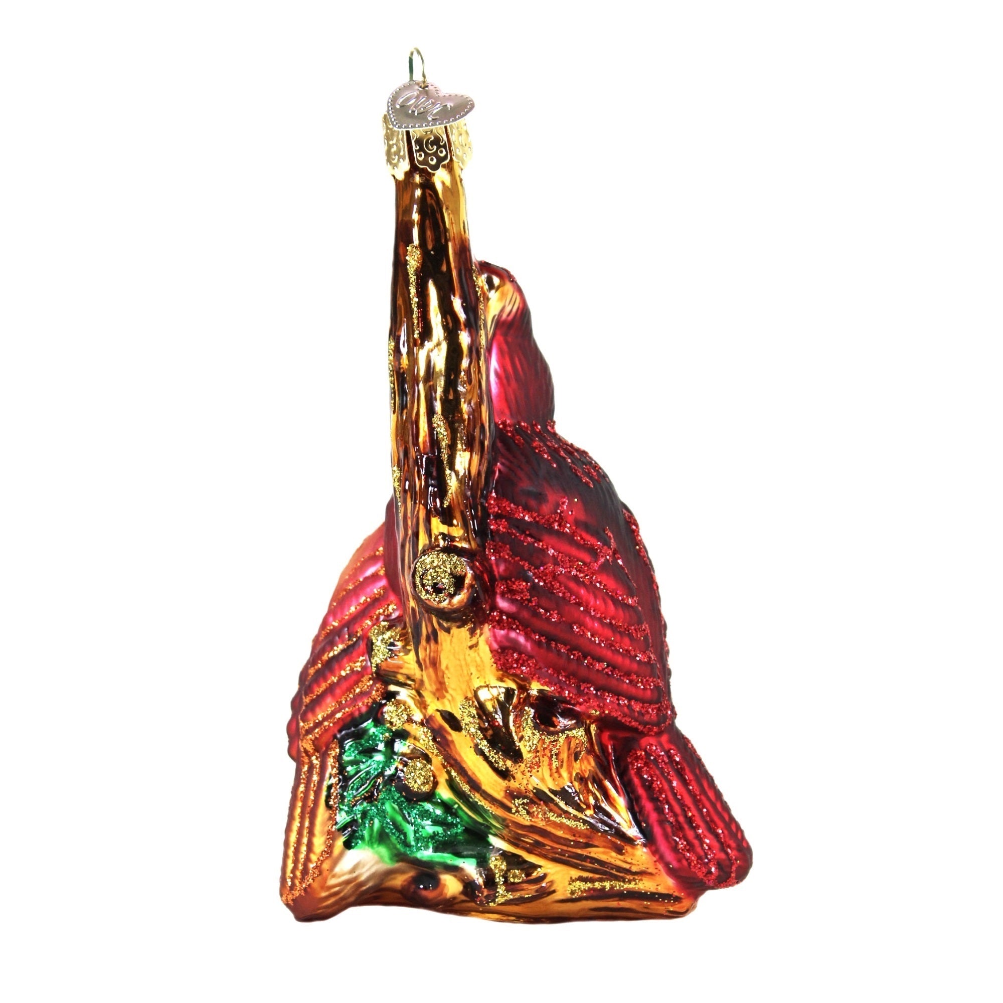 Old World Christmas Glass Blown Ornament, Pair of Cardinals