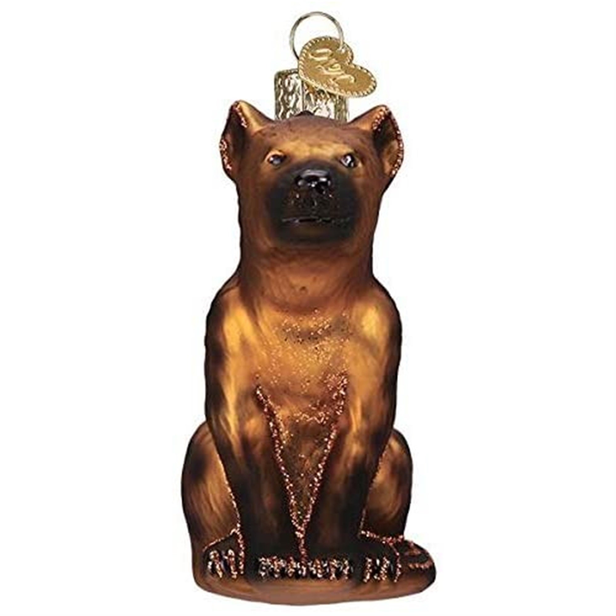 Old World Christmas Glass Blown Happy Hyena Ornament