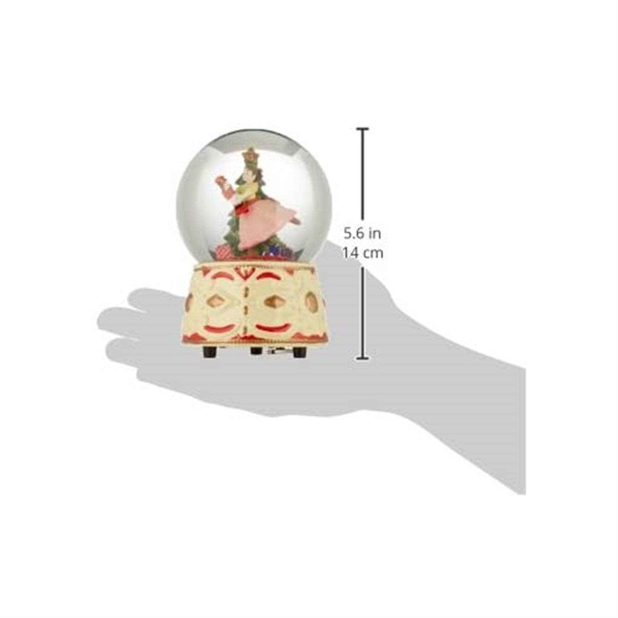 Kurt Adler Clara Musical Water Globe with Nutcracker, 5.5-Inch