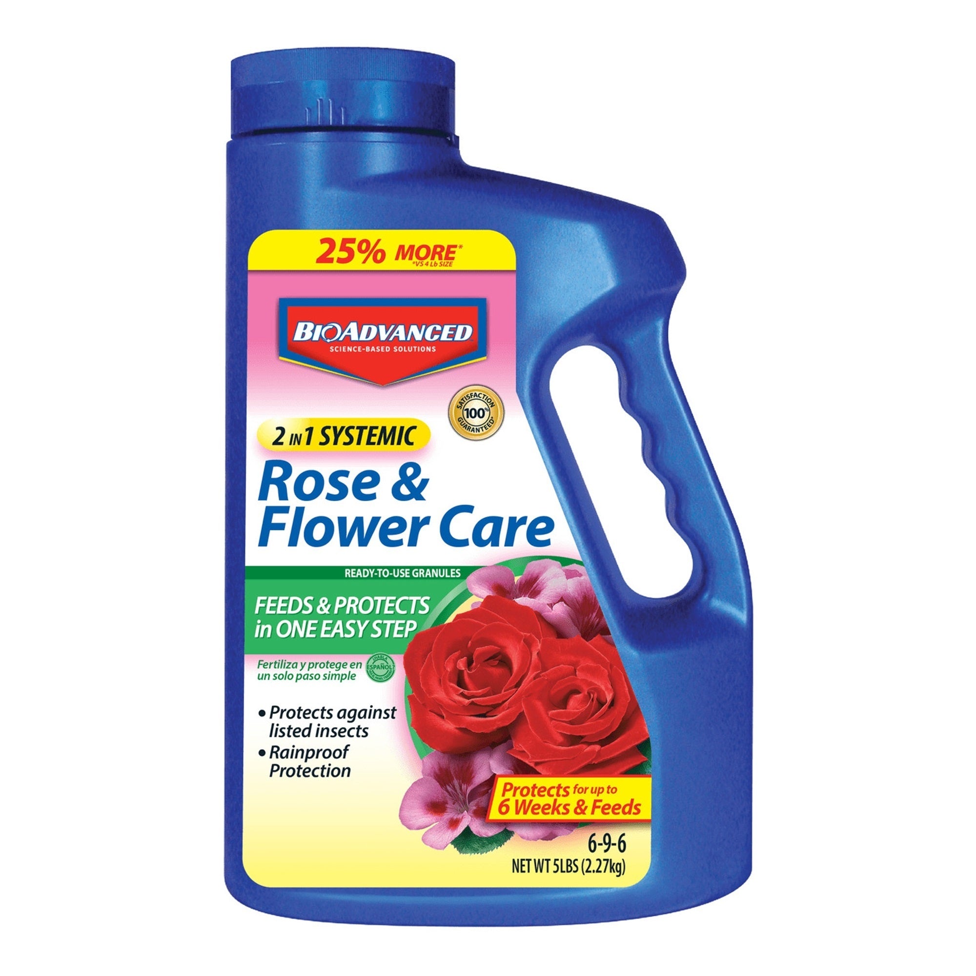 BioAdvanced 2-in-1 Systemic Rose & Flower RTU Granules, 5LB Bottle