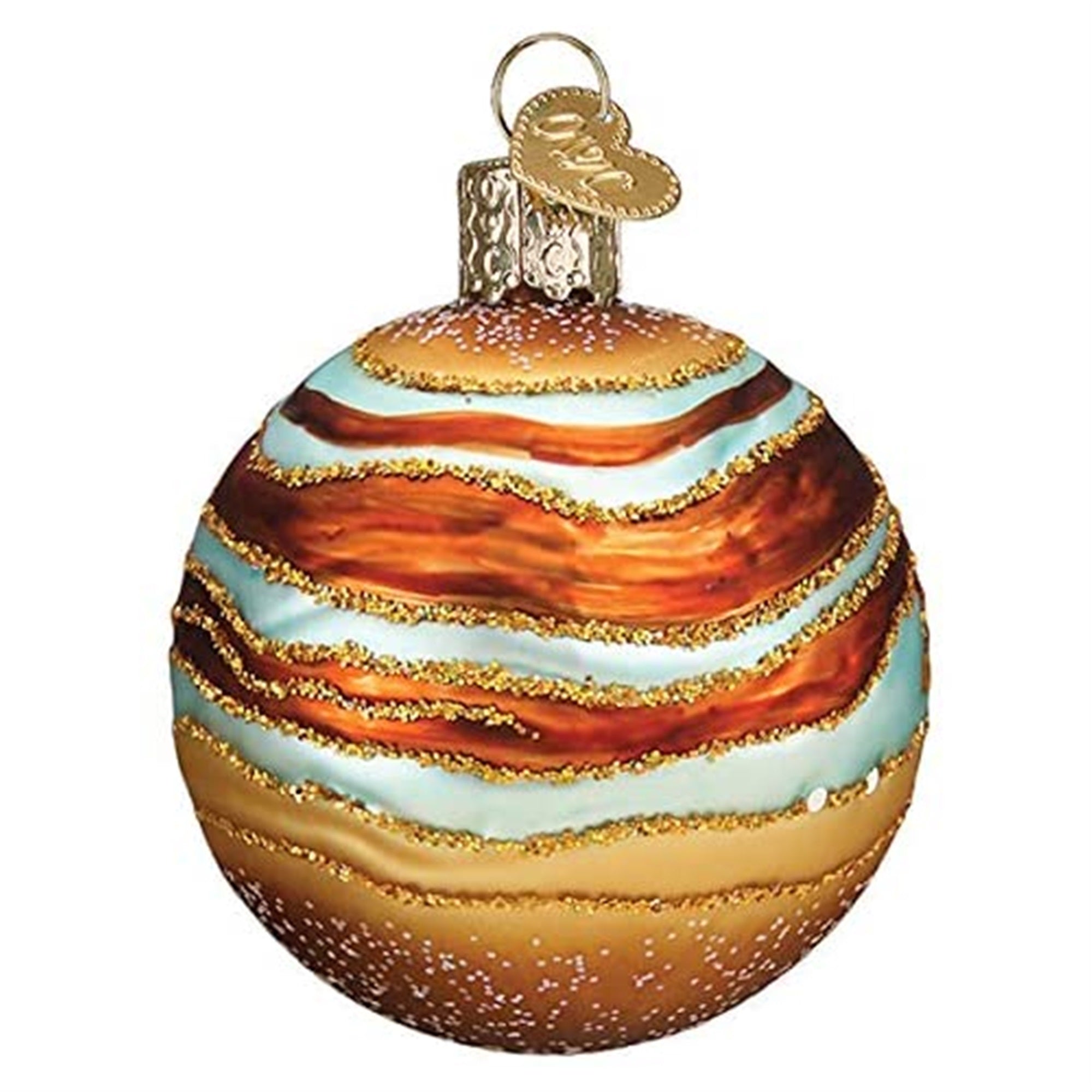 Old World Christmas Glass Blown Ornament Jupiter, 2.5"