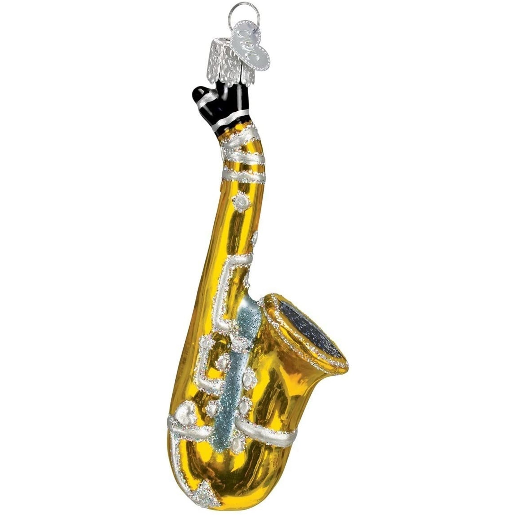Old World Christmas Glass Blown Saxophone Ornament