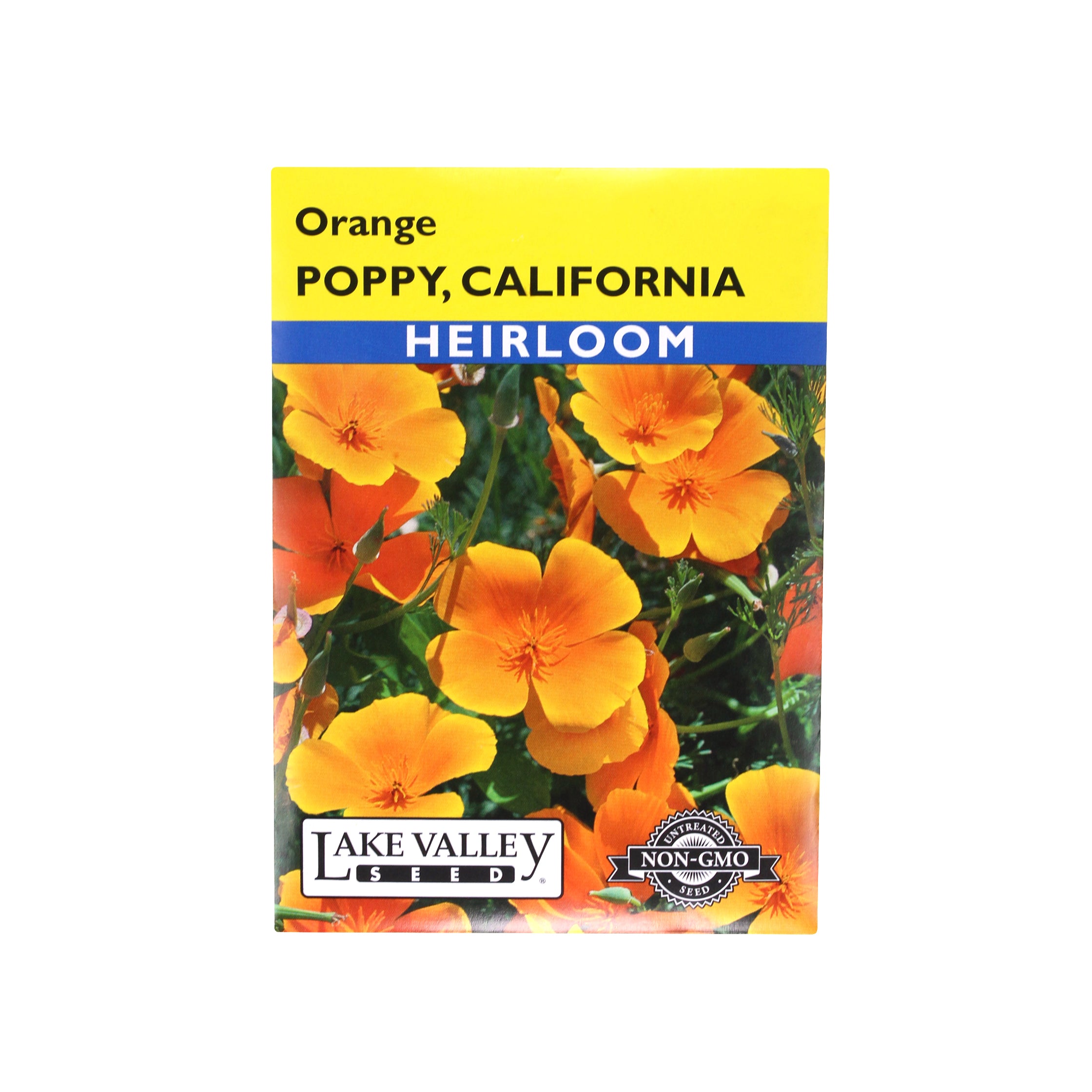 Lake Valley Seed Poppy California Orange Heirloom Flower