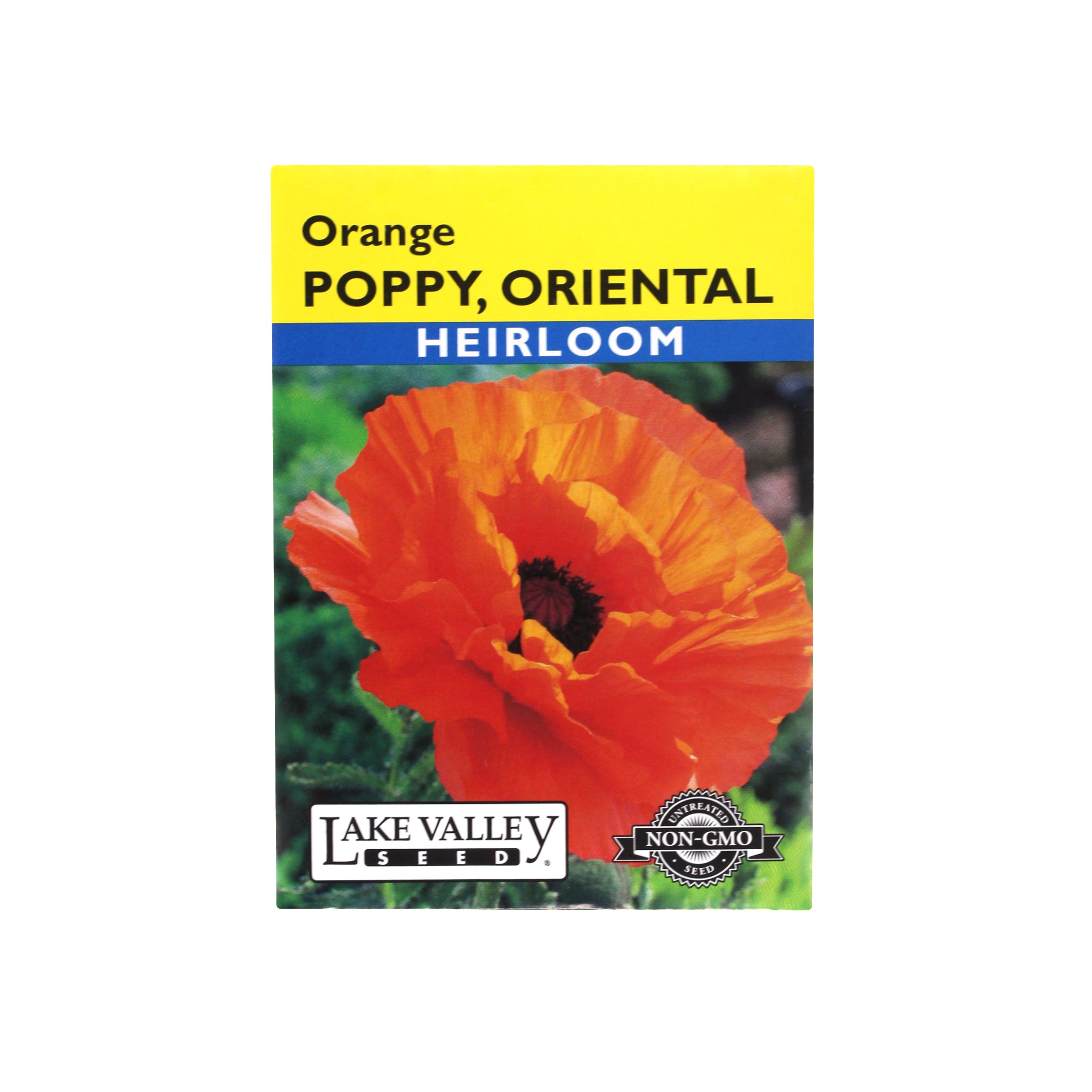 Lake Valley Seed Poppy, Oriental Orange Heirloom, 0.2g