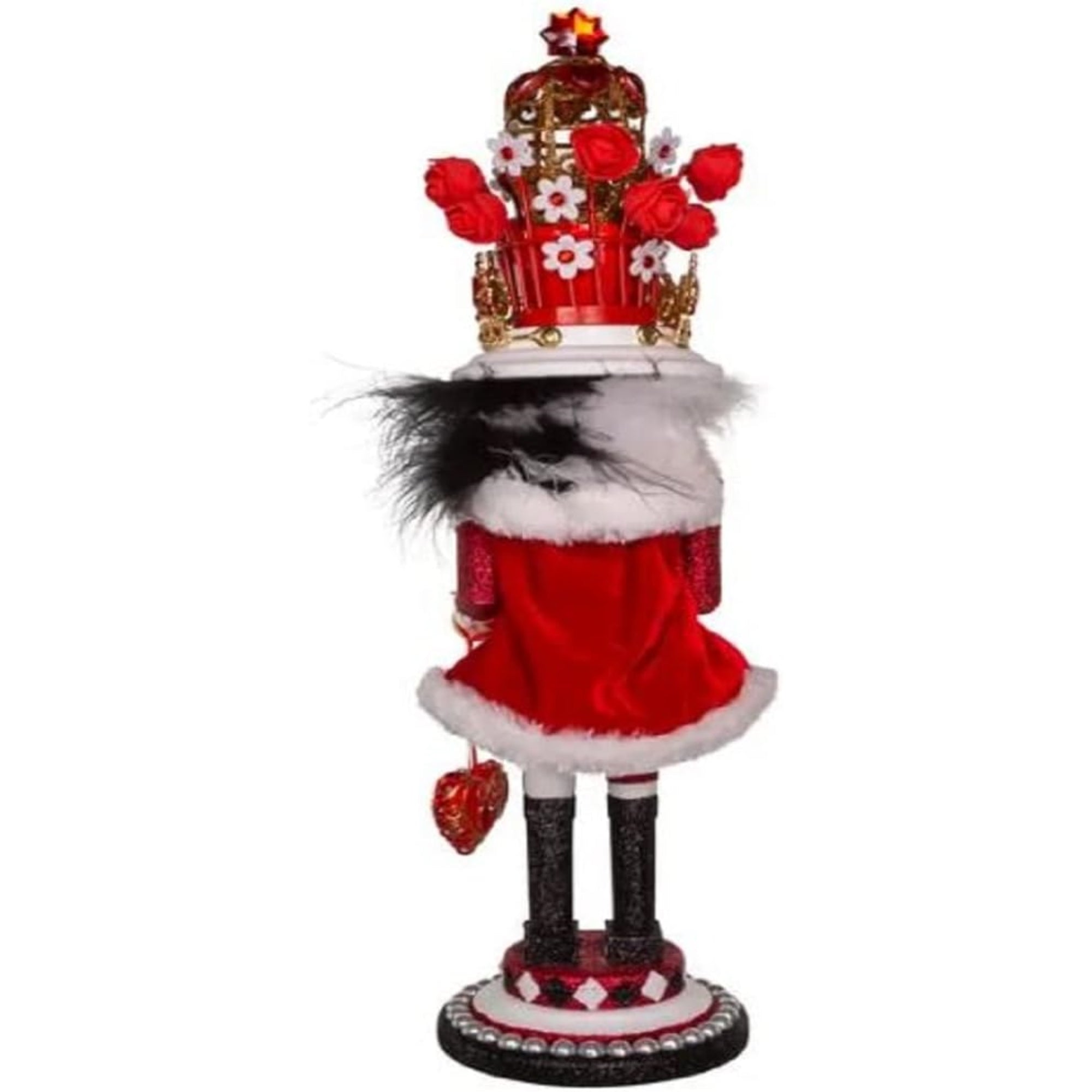 Kurt Adler Hollywood King of Hearts Nutcracker, Multicolored, 18"