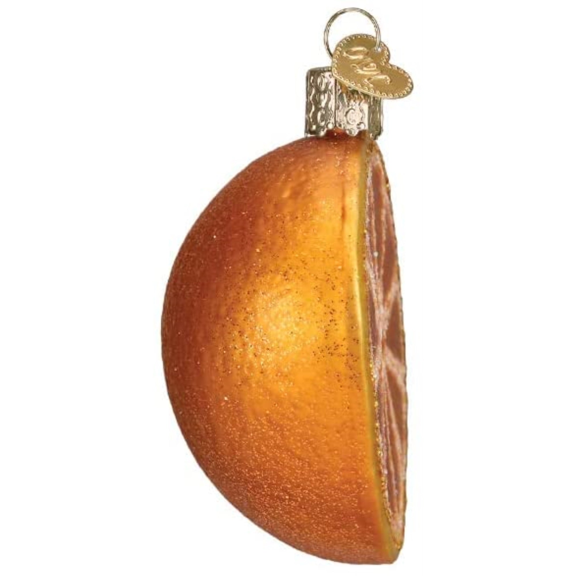 Old World Christmas Orange Glass Blown Ornament for Christmas Tree