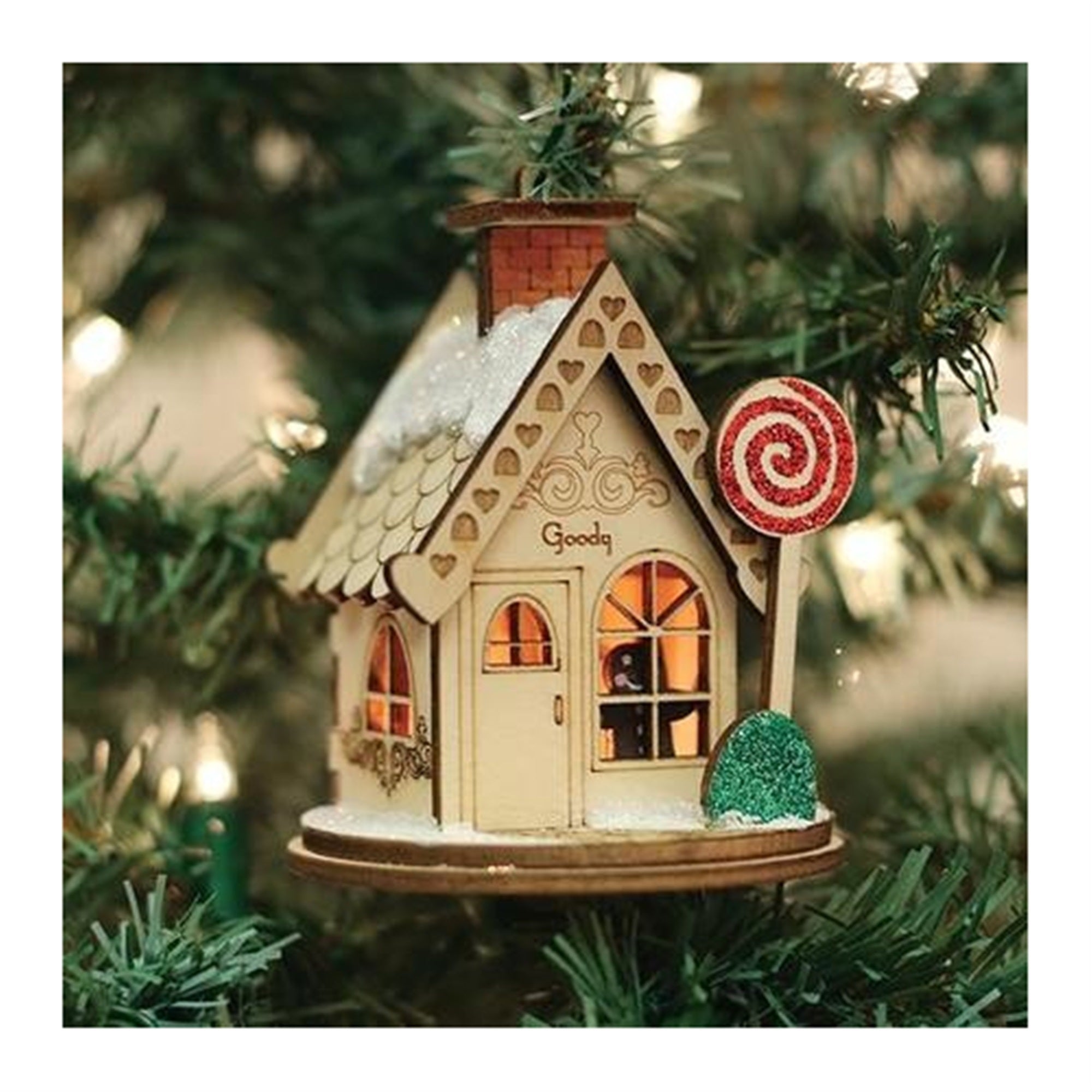 Ginger Cottages Goody Gum Drop Shop Ornament, Multi
