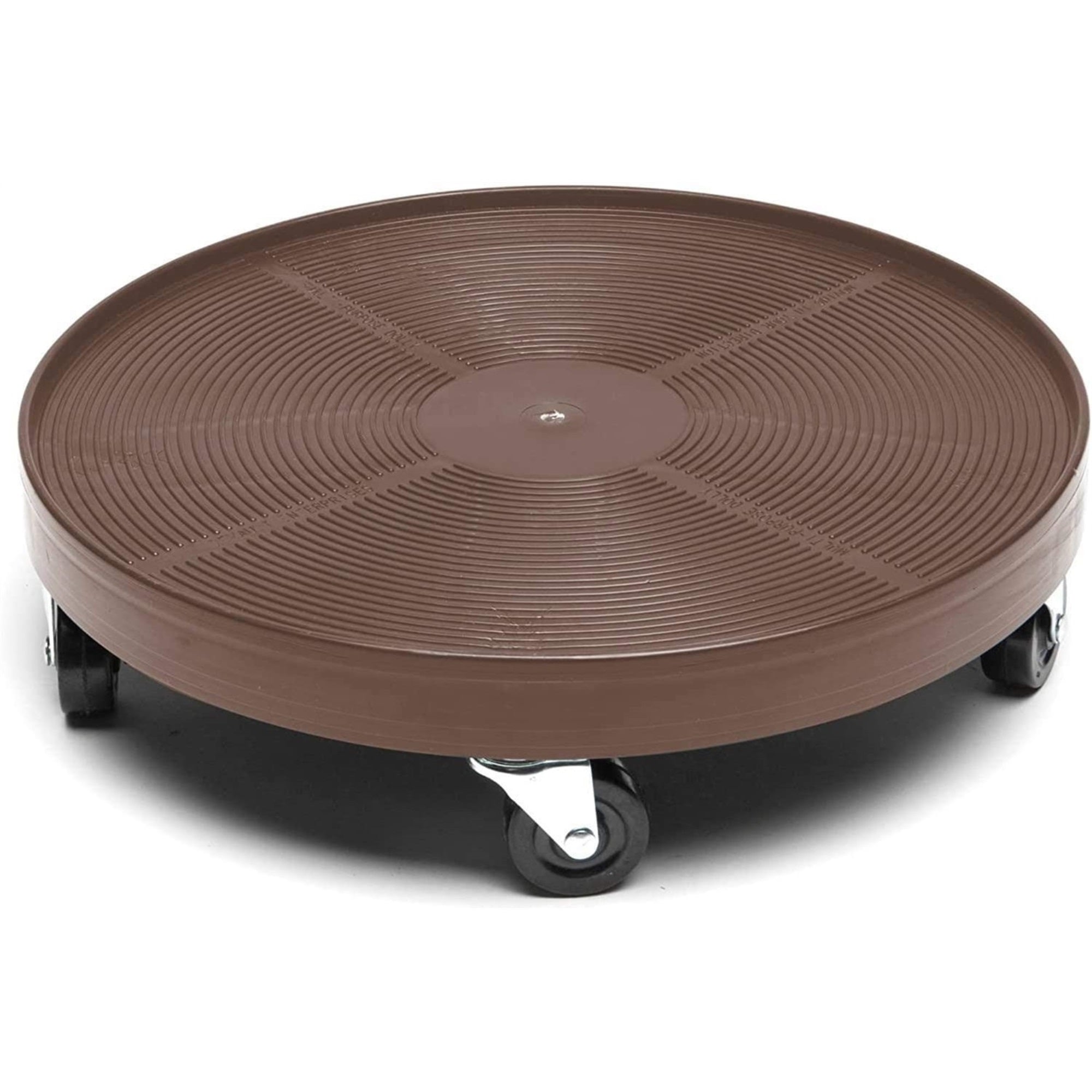 DeVault Heavy Duty Plastic Plant Dolly with 5 Casters, Supports up to 500lb, Espresso, 16"