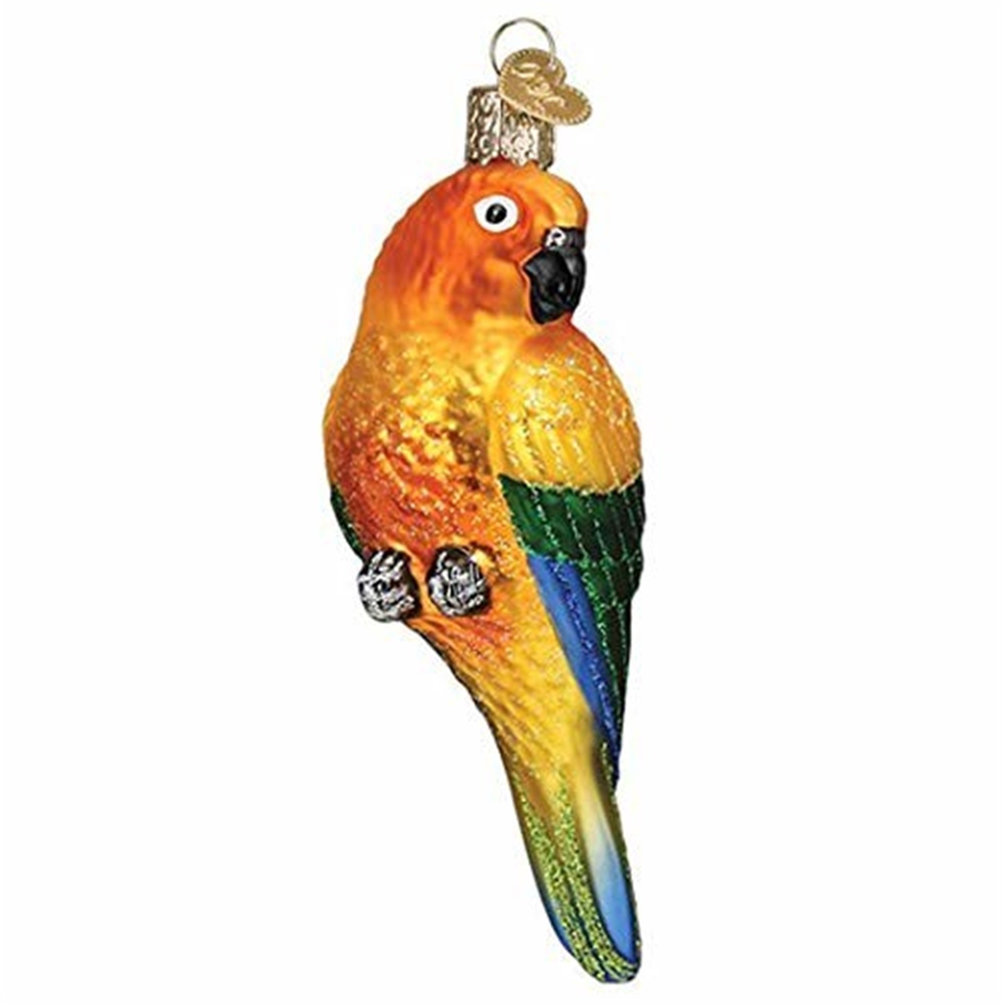 Old World Christmas Blown Glass Christmas Ornament, Sun Conure