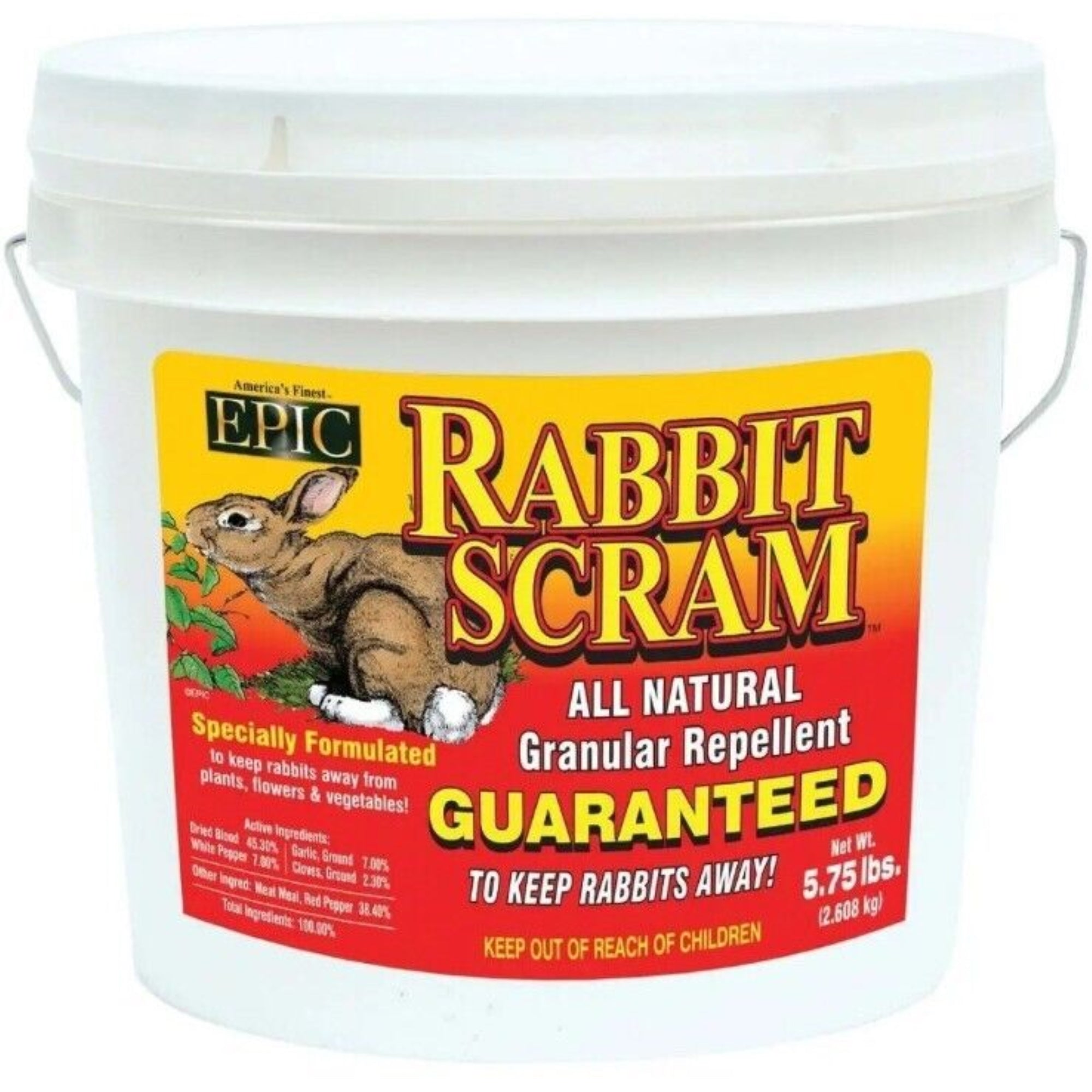 EPIC Rabbit Scram All Natural Granular Repellent Resealable Container