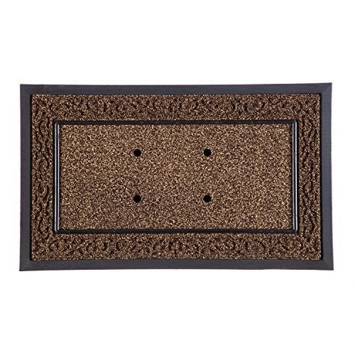 Evergreen Flag Scroll Decorative Rubber/Polyester Sassafras Mat Tray (#43BM012)