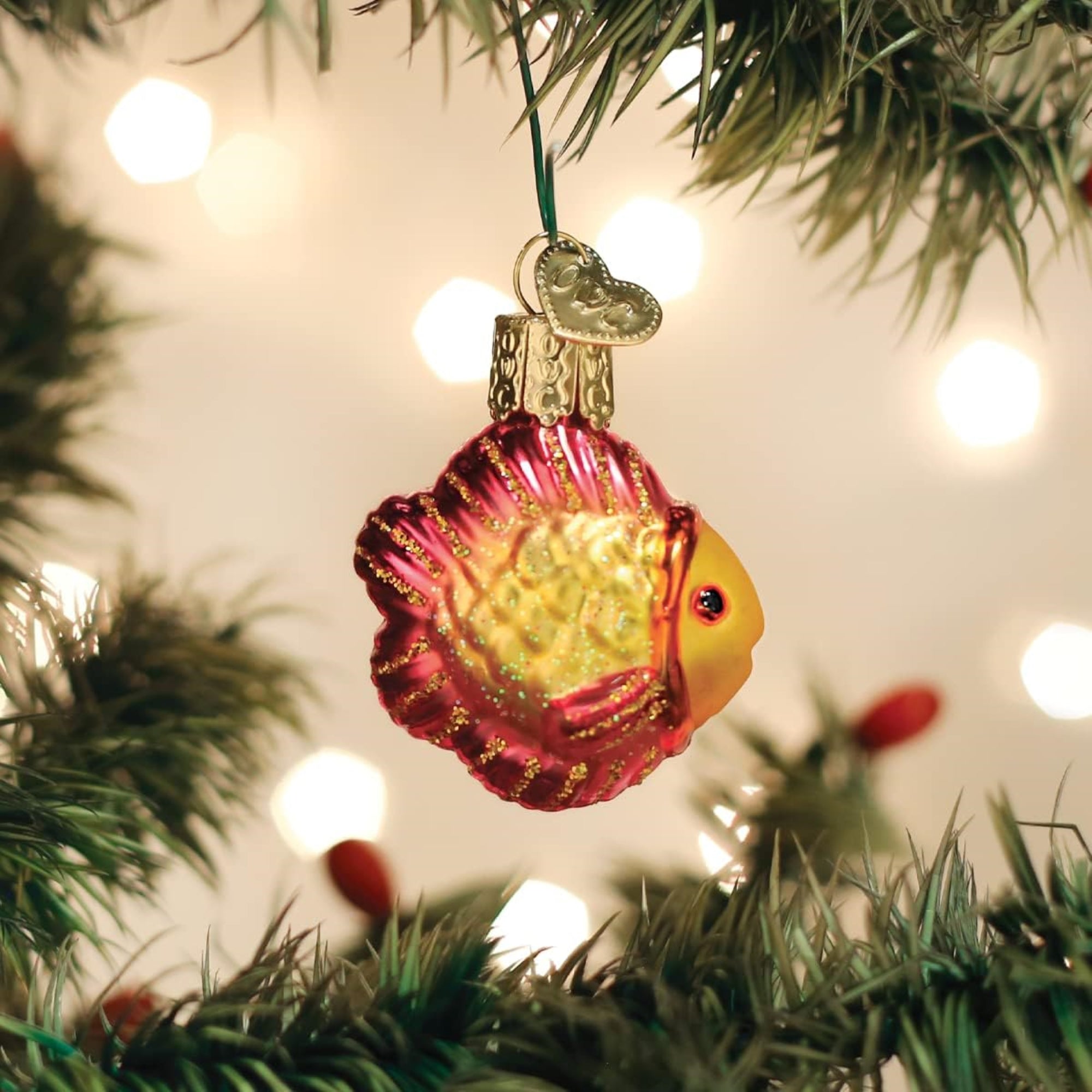 Old World Christmas Gumdrops Mini Tropical Fish Glass Blown Ornament for Christmas Tree