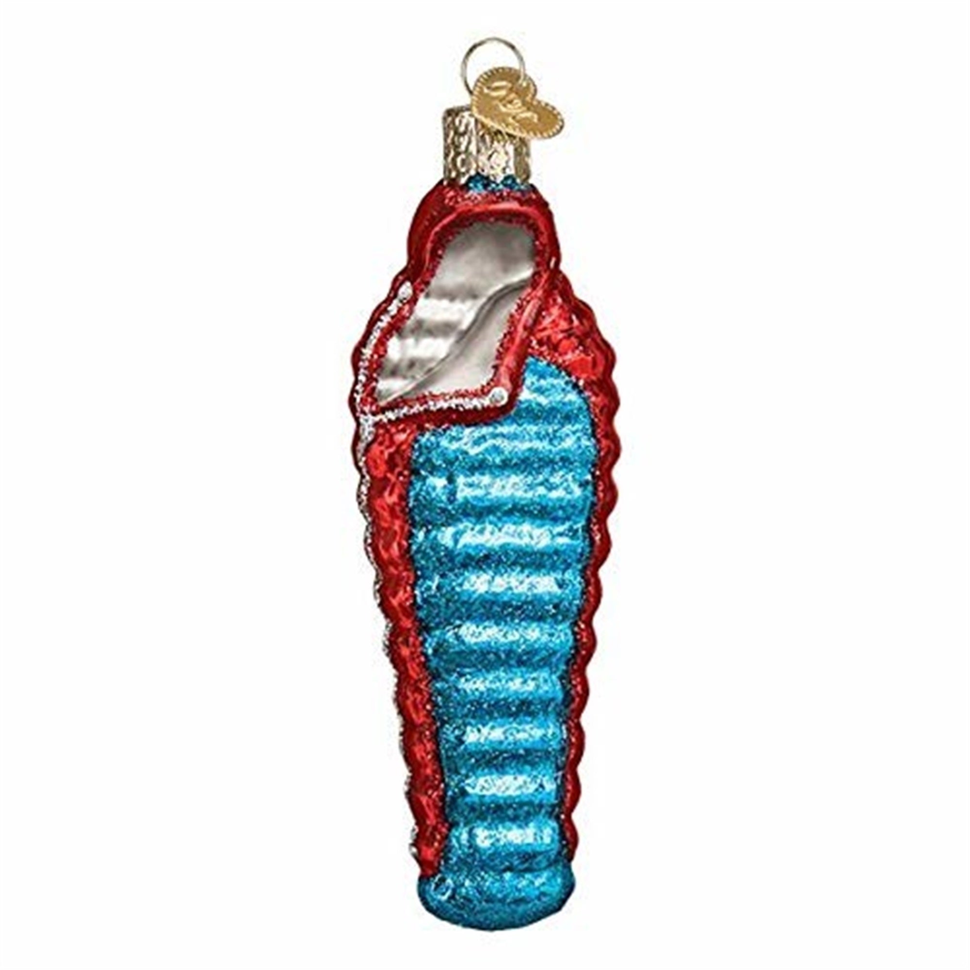 Old World Christmas Sleeping Bag Blown Glass Ornament