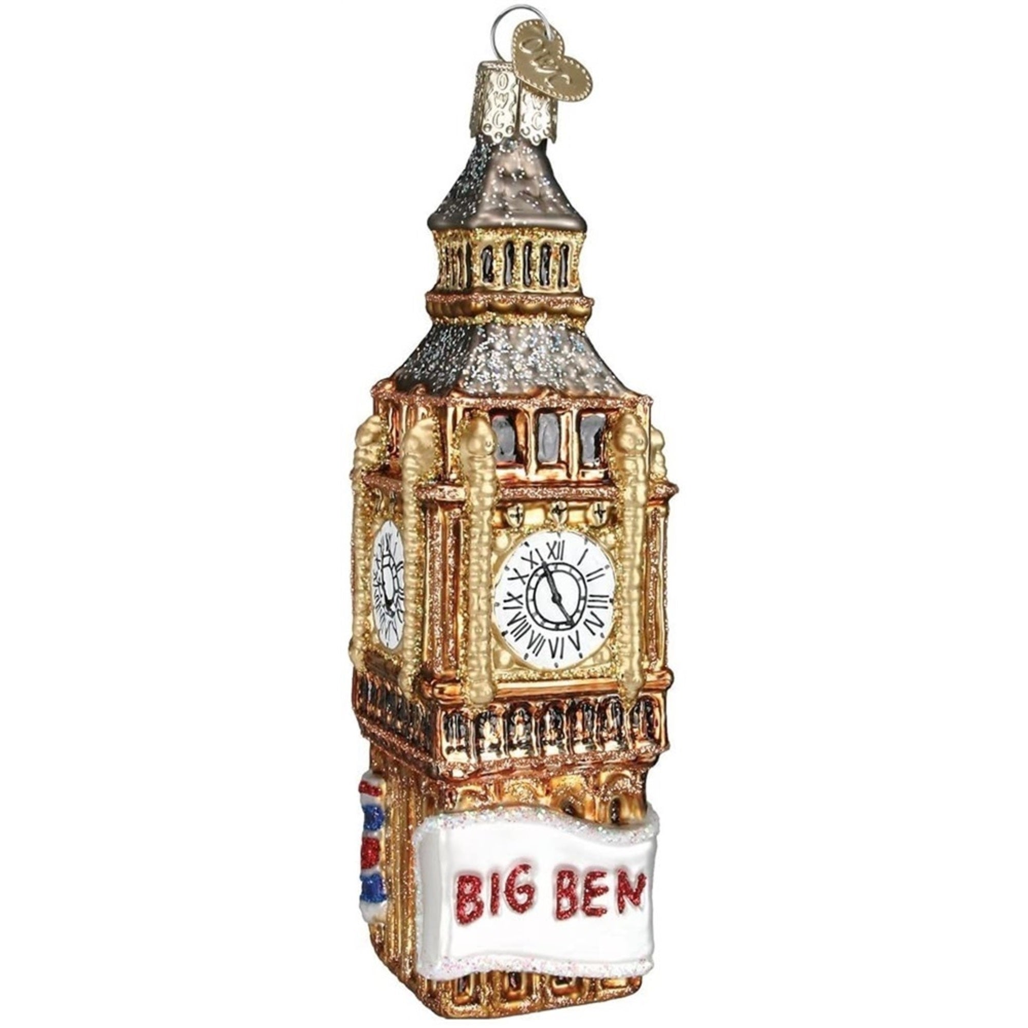 Old World Christmas 20058 Glass Blown Big Ben Ornament