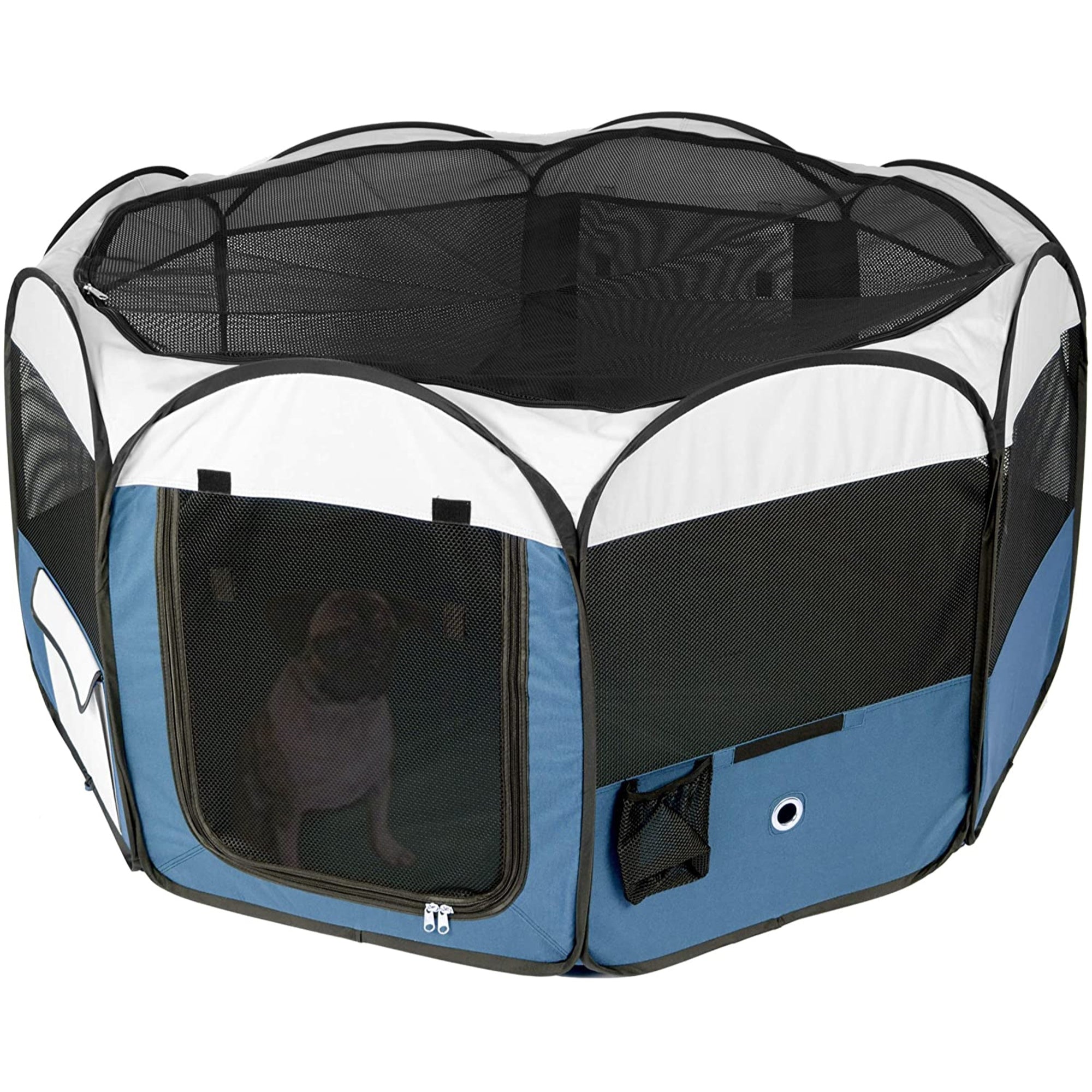 Ware Manufacturing Deluxe Pop-Up Playpen For Animals and Pets, Blue, 50"