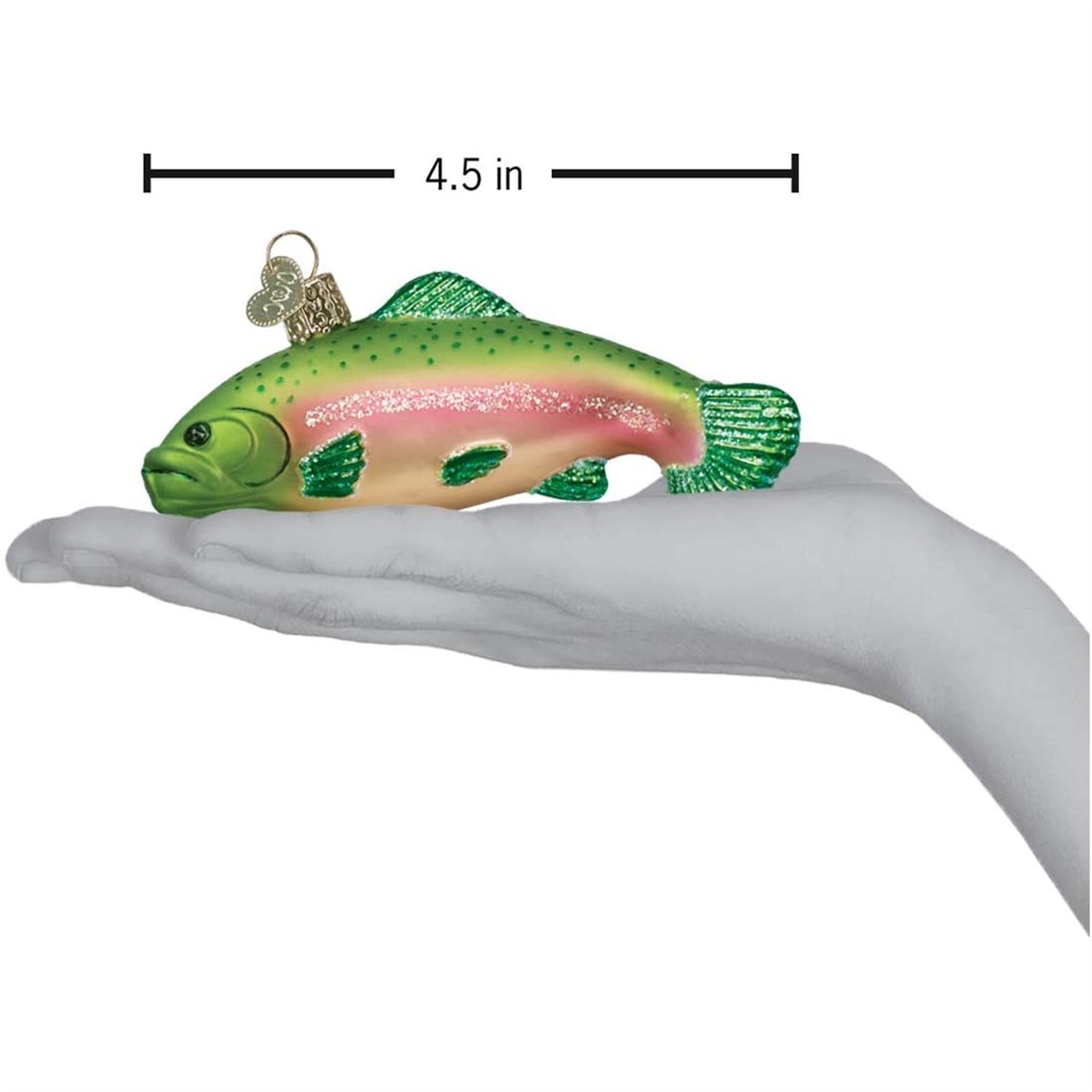Old World Christmas Fish Collection Glass Blown Ornaments Rainbow Trout