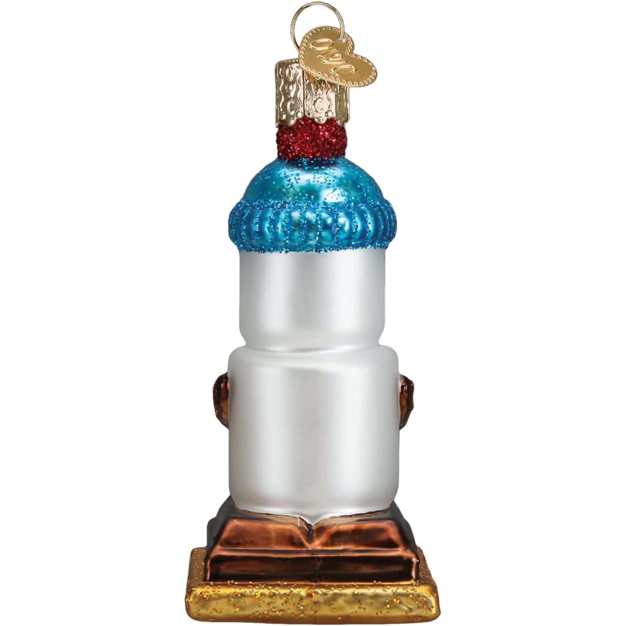 Old World Christmas Glass Blown Love You S'More Ornament, 3.75"