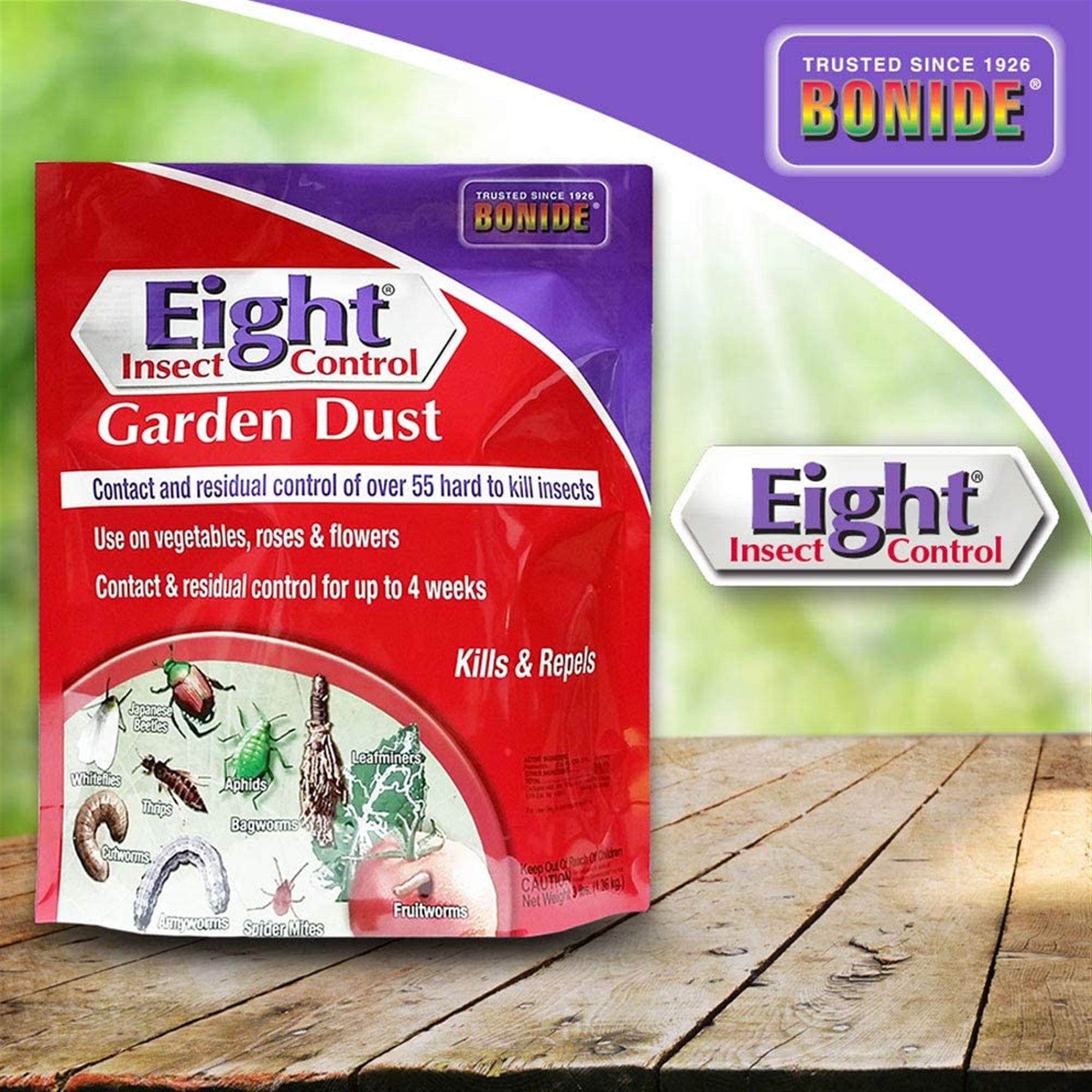 Bonide Products Eight Insect Control Garden Dust, 3-Lbs.