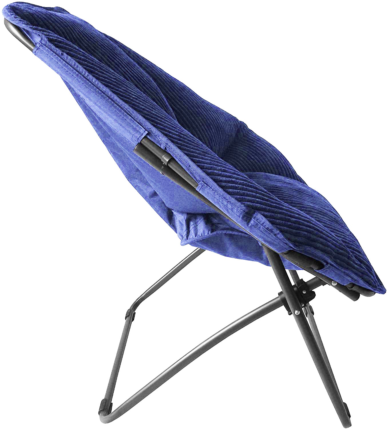 Zenithen Limited Indoor/Outdoor Plush Portable Accent Seat Hexagon Folding Dish Chair For Dorm, Game, and Bedrooms