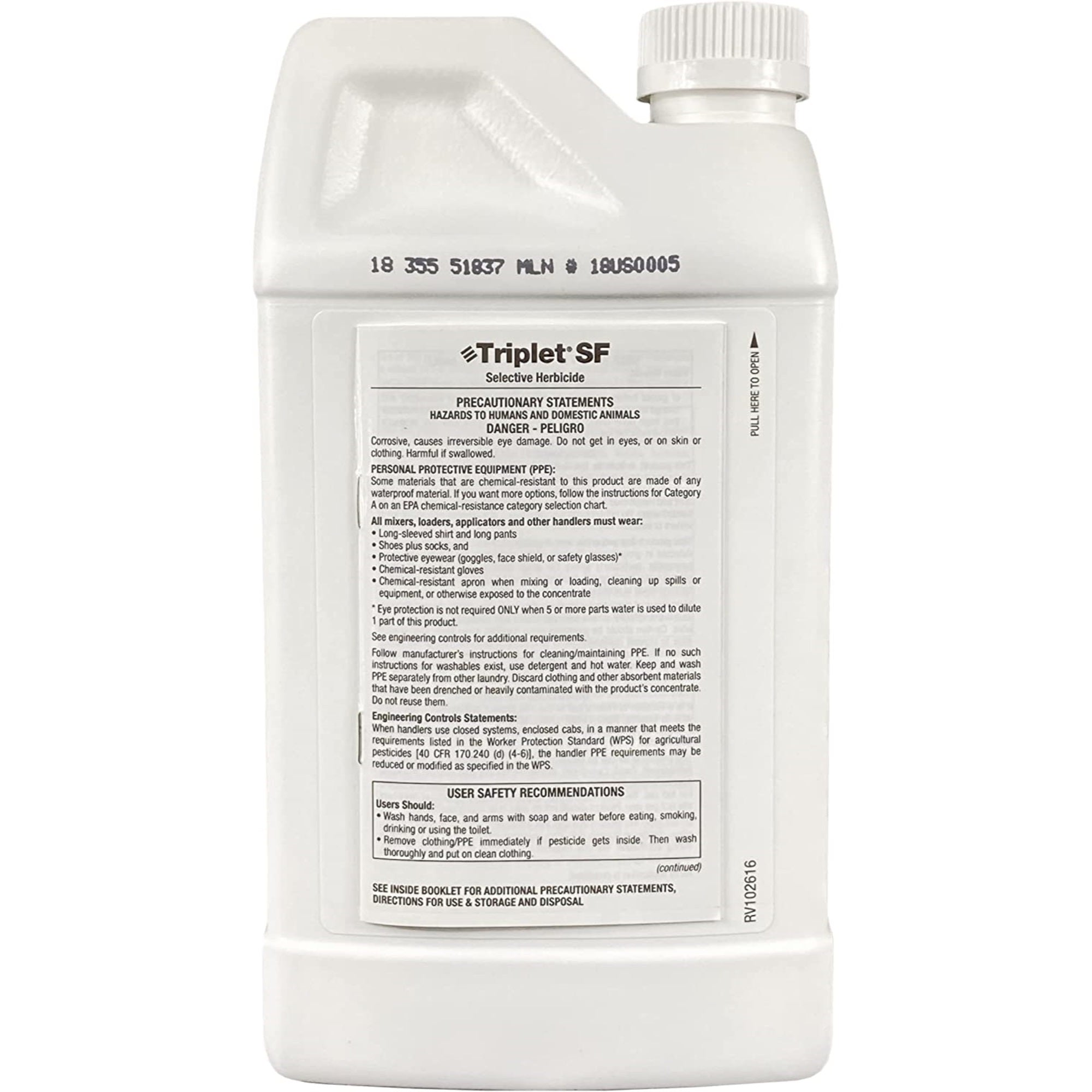 Nufarm Triplet SF Selective Herbicide, Post-Emergent Broadleaf Herbicide, 32 oz