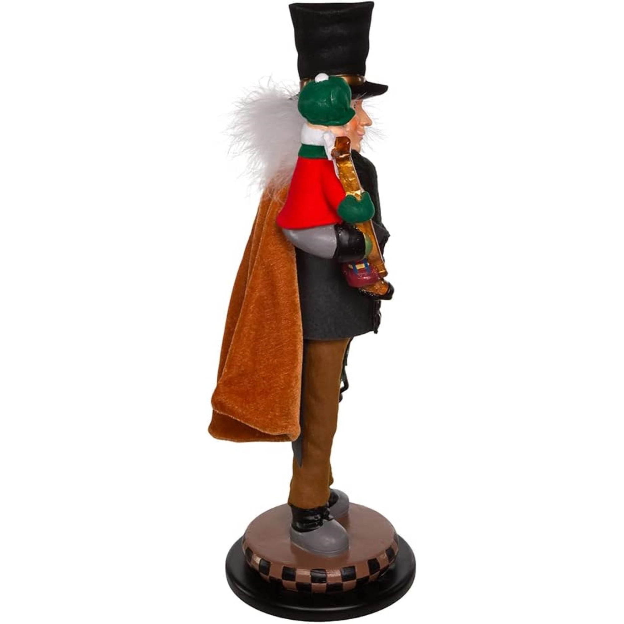 Kurt Adler Bob Cratchit and Tiny Tim Nutcracker Christmas Decoration, 17"