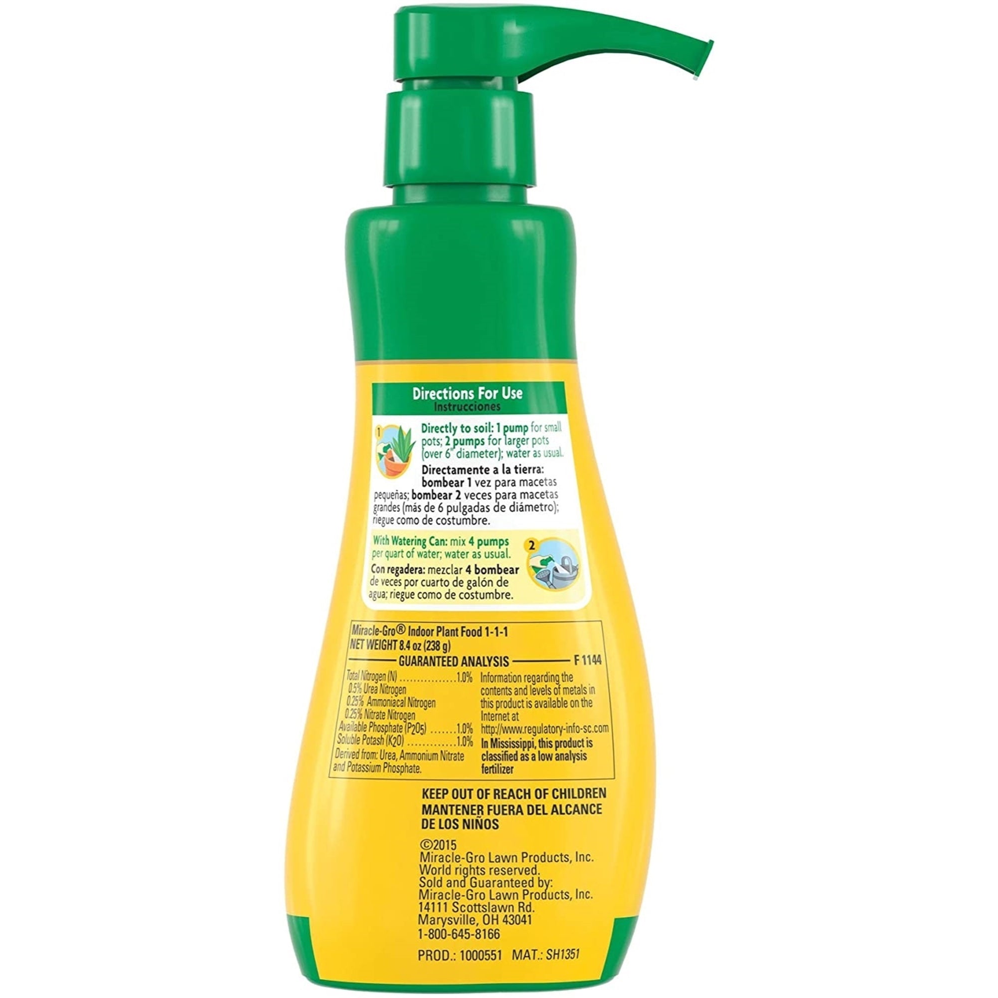 Scotts Miracle-Grow Indoor Liquid Plant Food, 8 fl oz