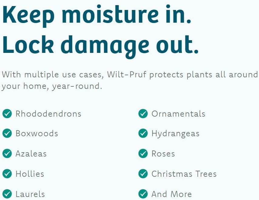 Wilt-Pruf Products Anti-Transpirant Ready-To-Use Protective Coating Spray For Crops/Garden, 32 OZ