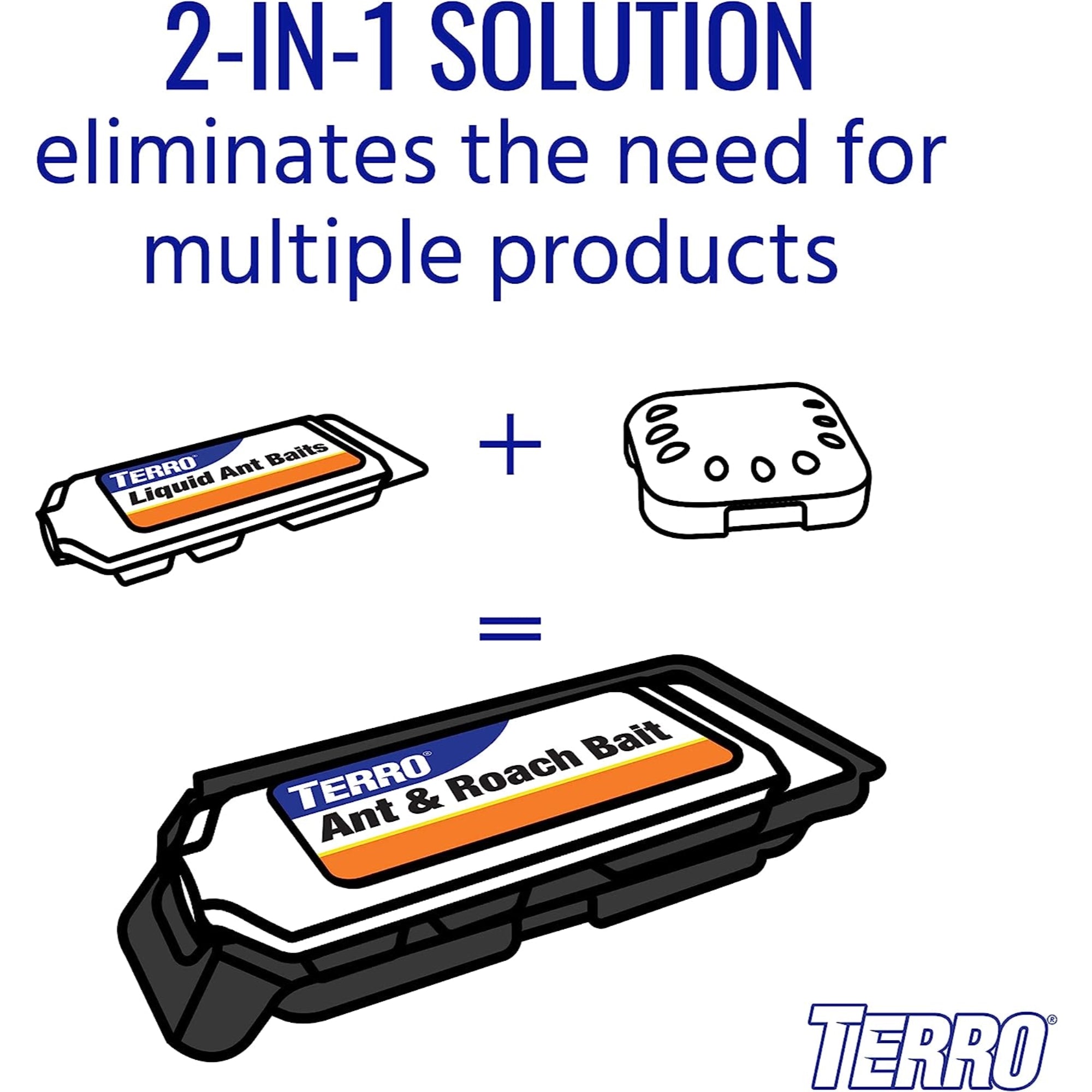 Terro (#T360) Ant & Roach Bait Stations, 4 pack, Black