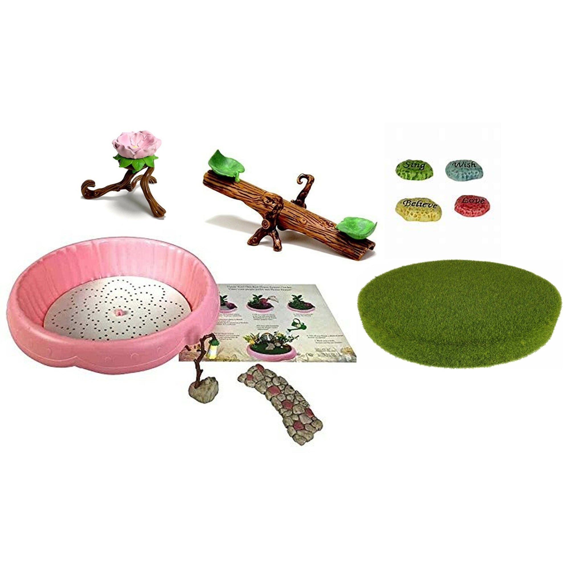 Flower Fairies Garden Secret Pink Planter Kit  & Accessory Kit