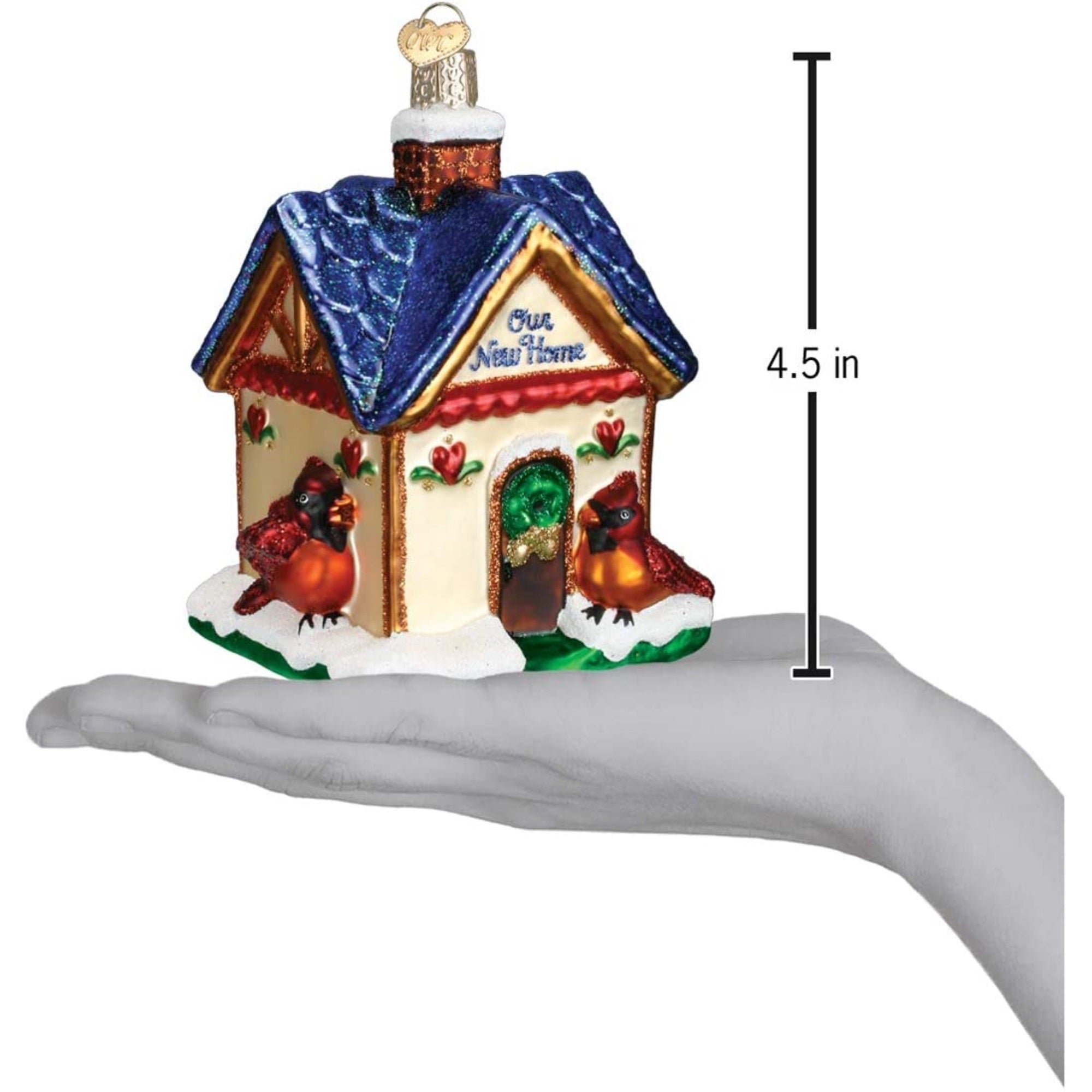 Old World Christmas Our New Home Glass Blown Ornament